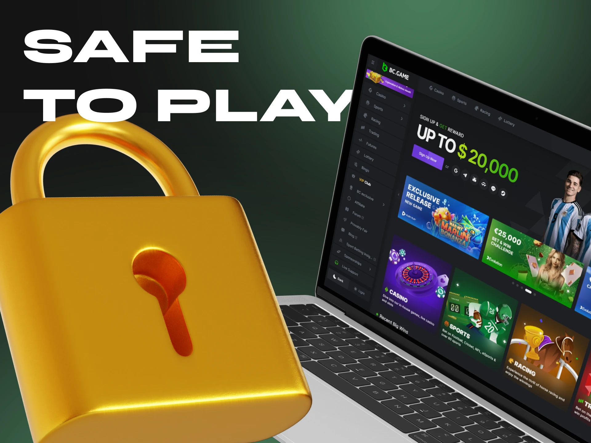BC.Game has complete protection for its users.