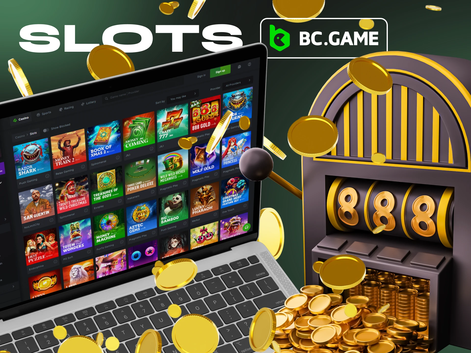 Play slots at BC.Game.