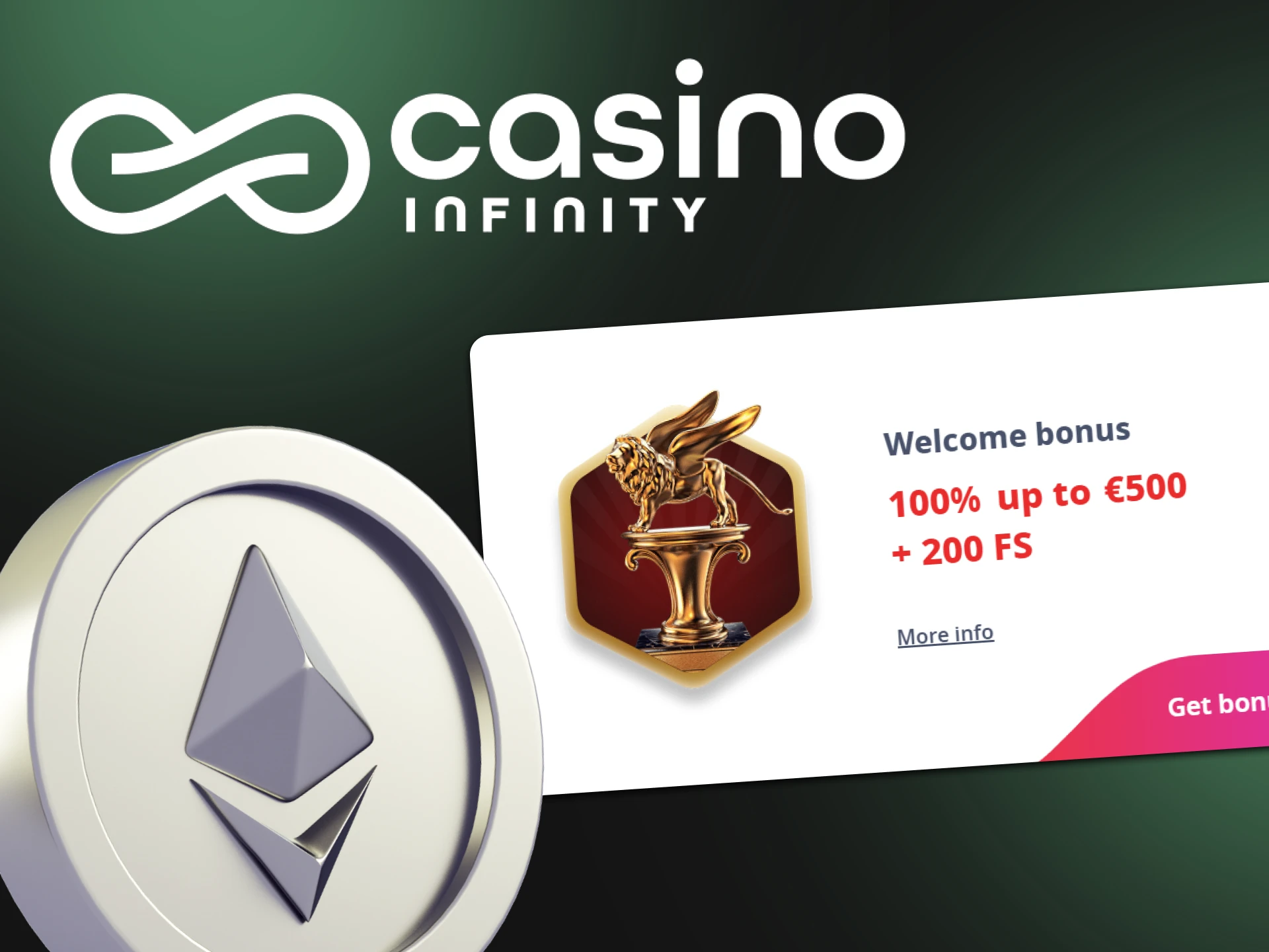 Infinity Casino has a lot of lucrative bonuses.