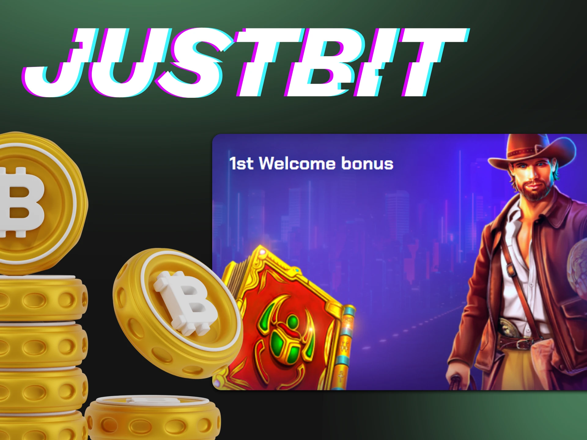 Find great bonuses at Justbit, the safest cryptocurrency casino in the world.