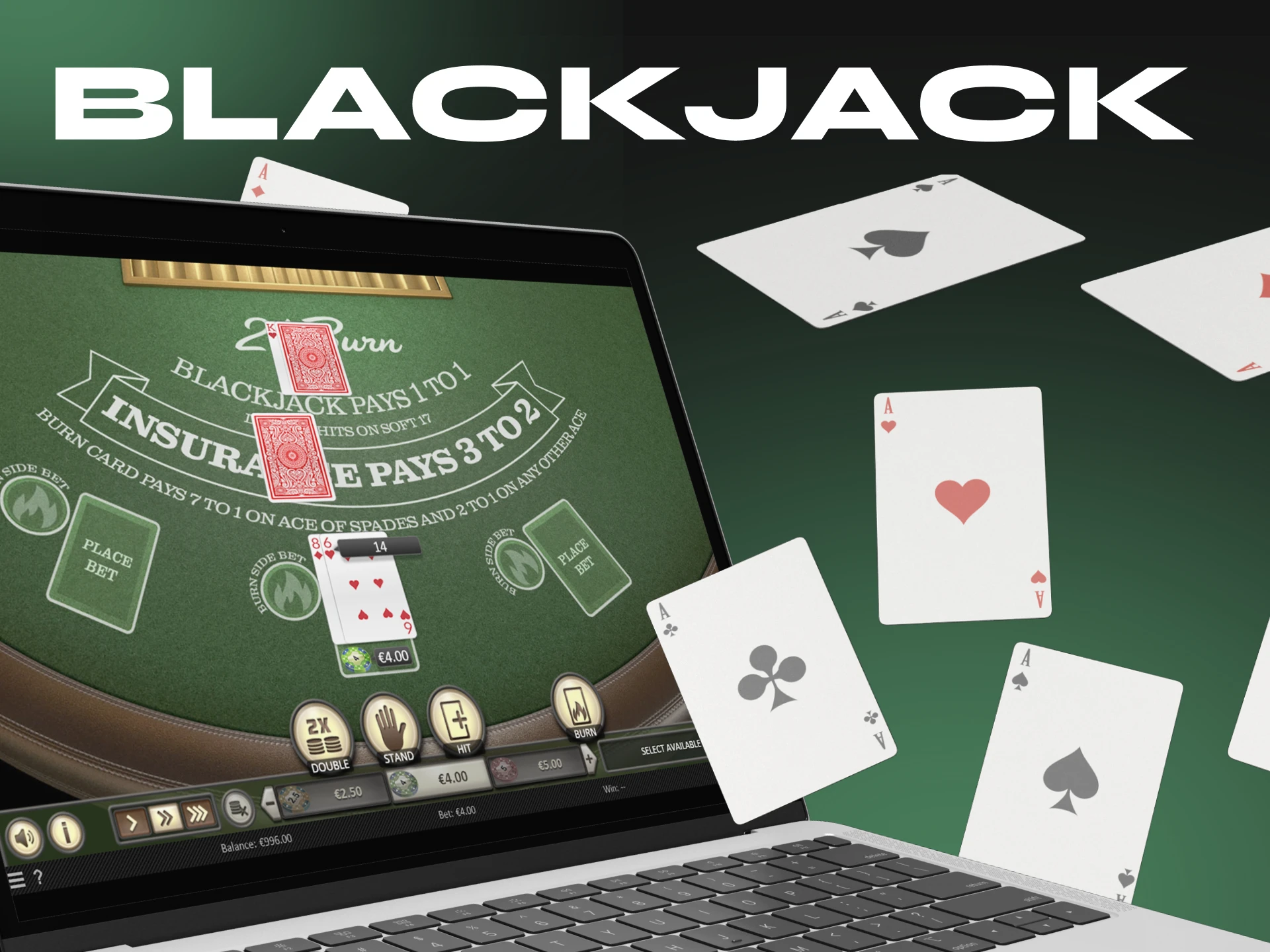 At a crypto casinos you can play blackjack.