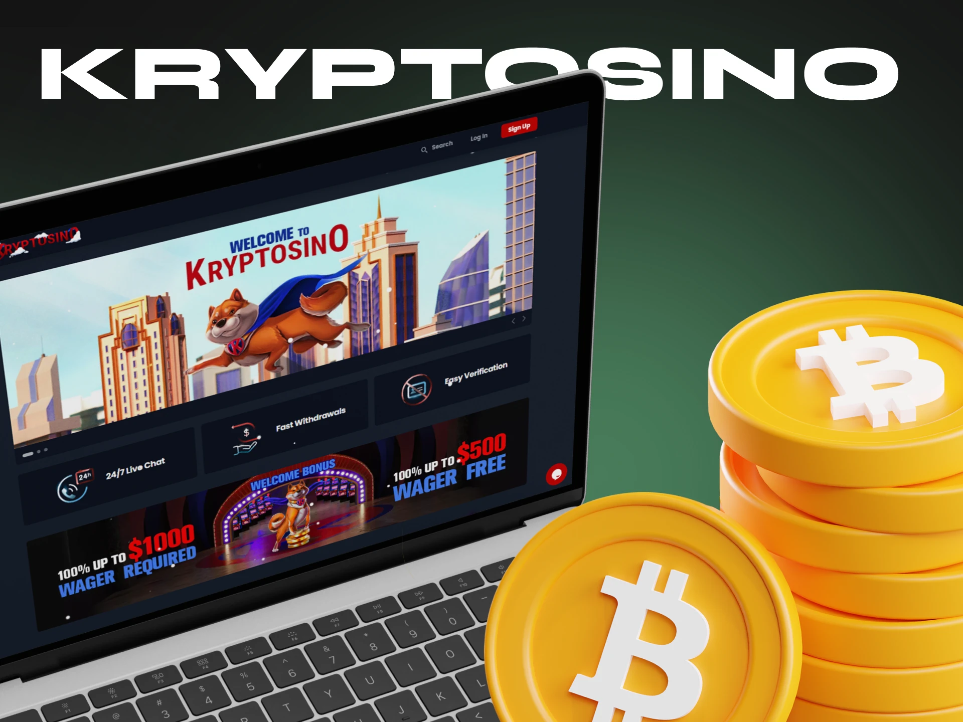 Try playing at Kryptosino, one of the best crypto casinos.