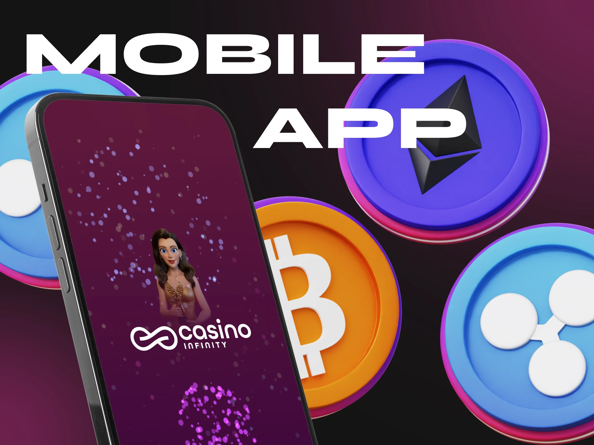 You can use the convenient Casino Infinity mobile application.