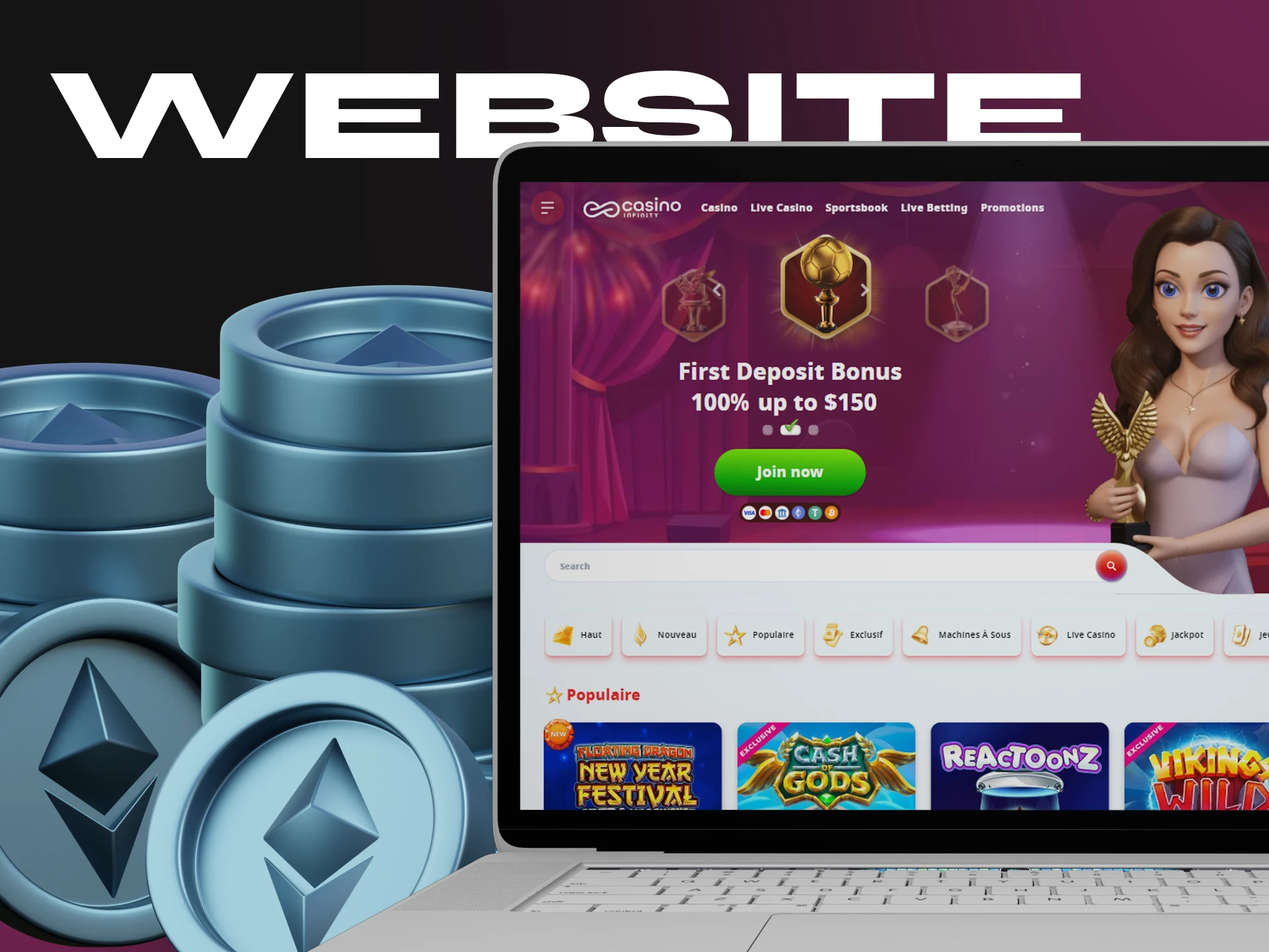 The Casino Infinity website is user-friendly.