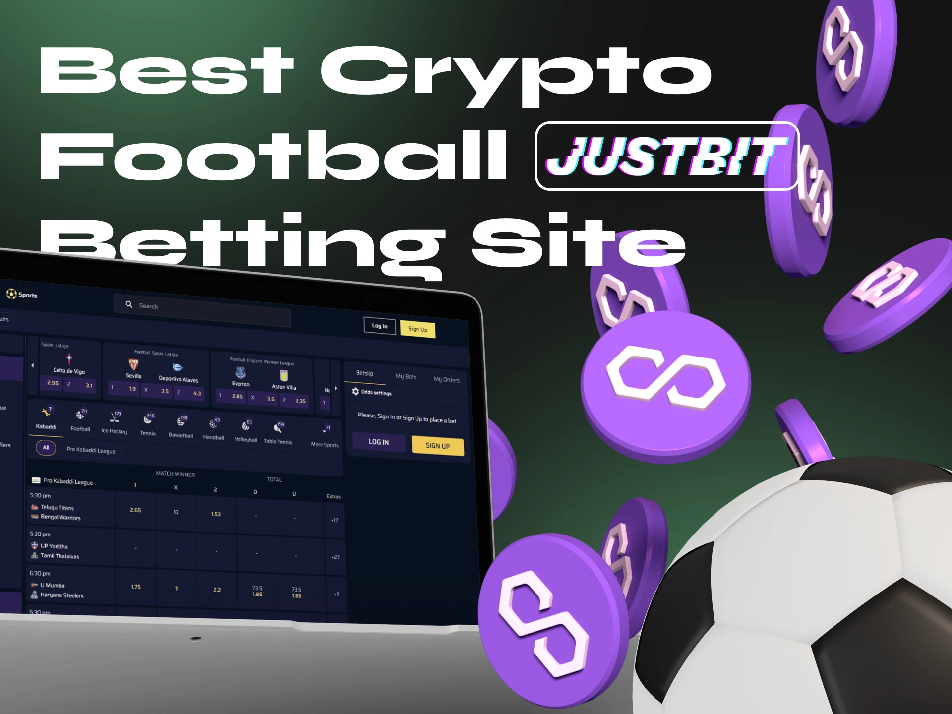 If you are looking for a crypto casino for football betting, Justbit Casino is the best choice.