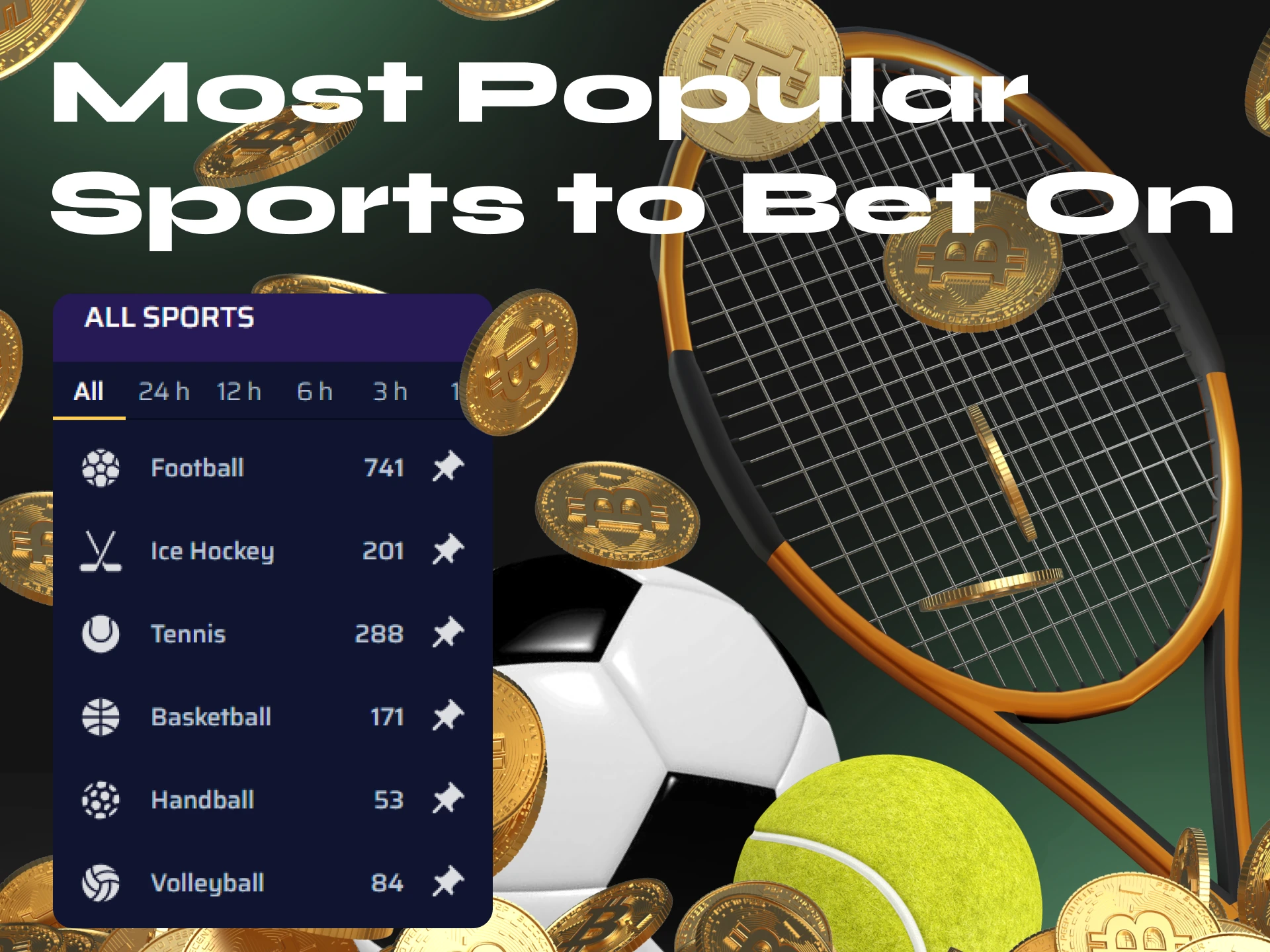 Increase your winnings by betting on popular sporting events at the casino.