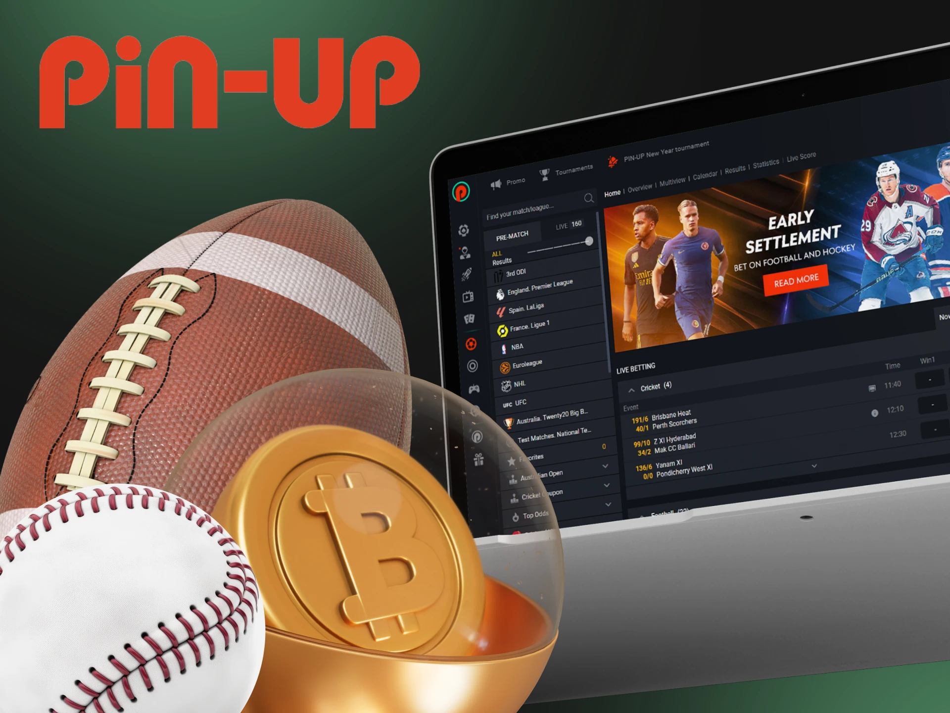 Try betting with cryptocurrency at Pin-up.
