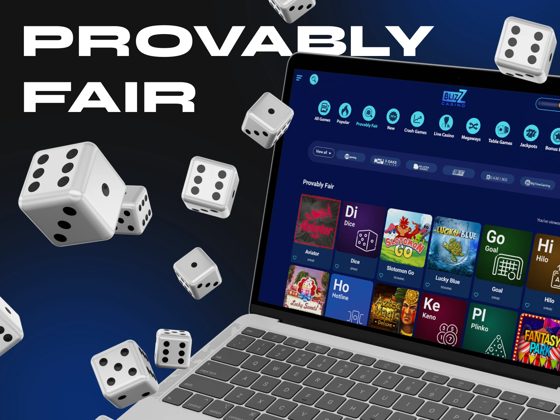 Play casino games on fair terms at Blizz Casino.