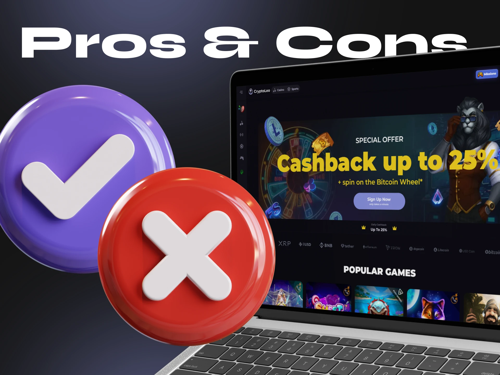 Before you play at Cryptoleo Casino, know its pros and cons.