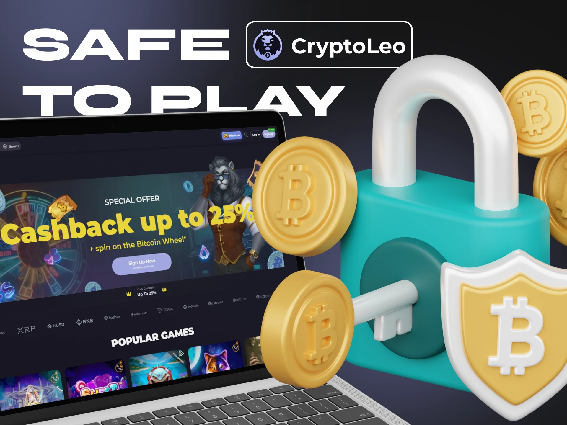 Cryptoleo protects all your personal data on the platform.