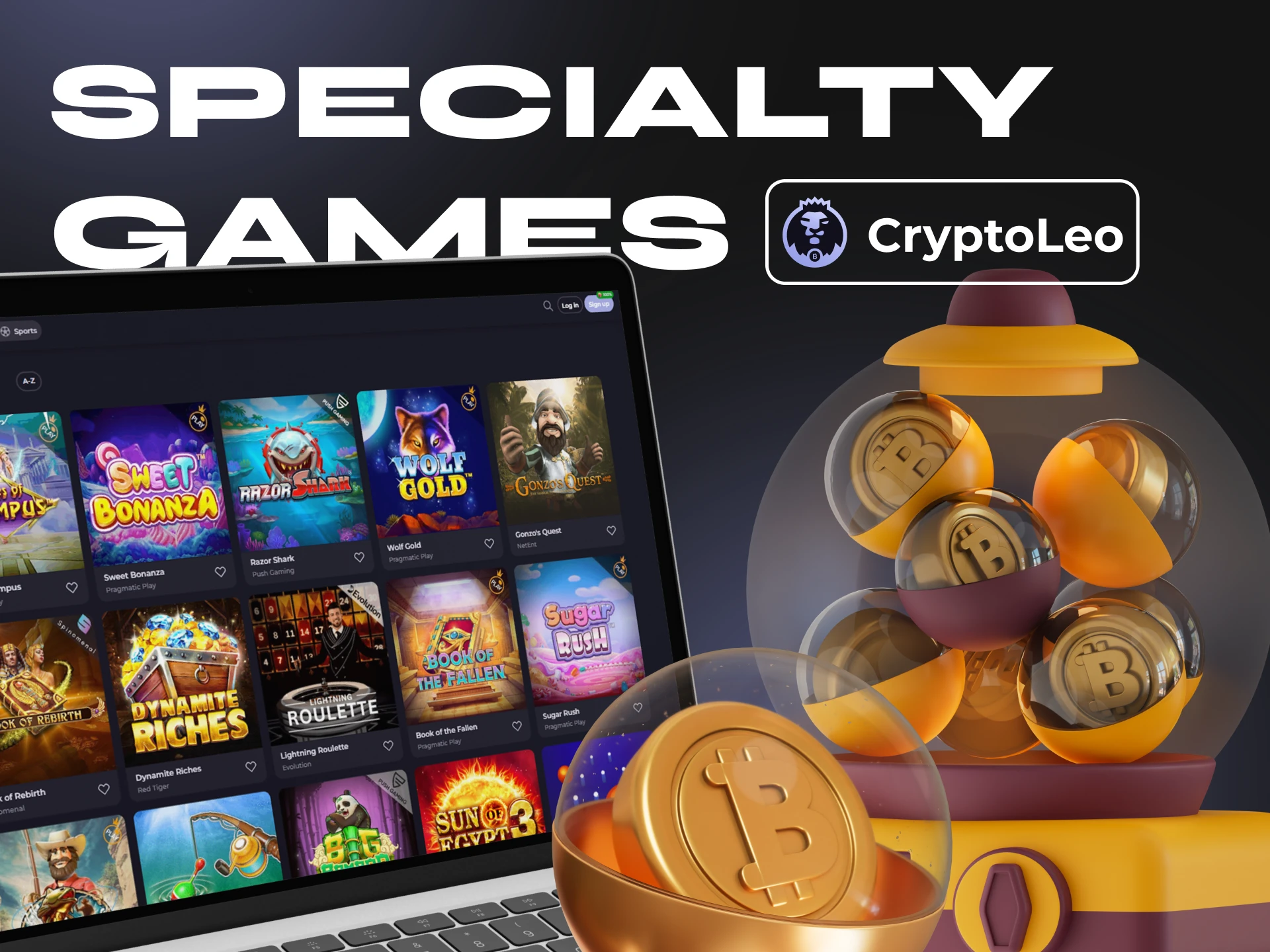 Cryptoleo offers a large selection of games for every taste.