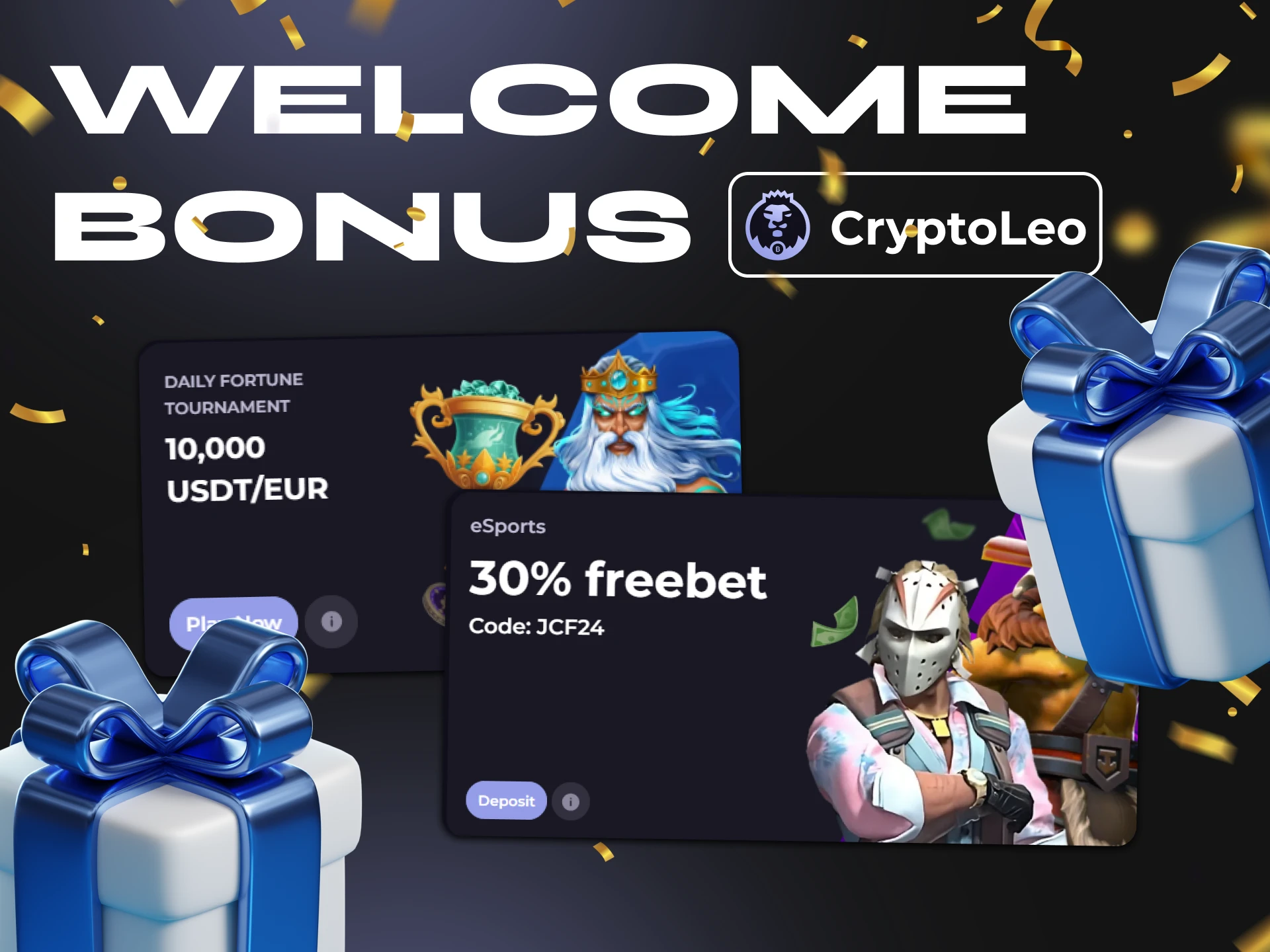 Register with Cryptoleo to receive a lucrative welcome bonus.