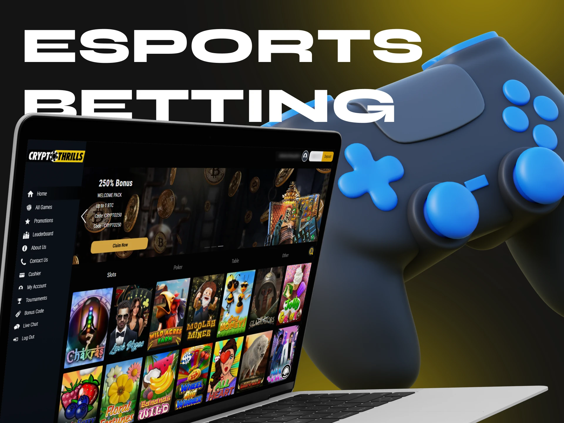 Unfortunately, eSports betting is not allowed at Cryptothrills Casino.