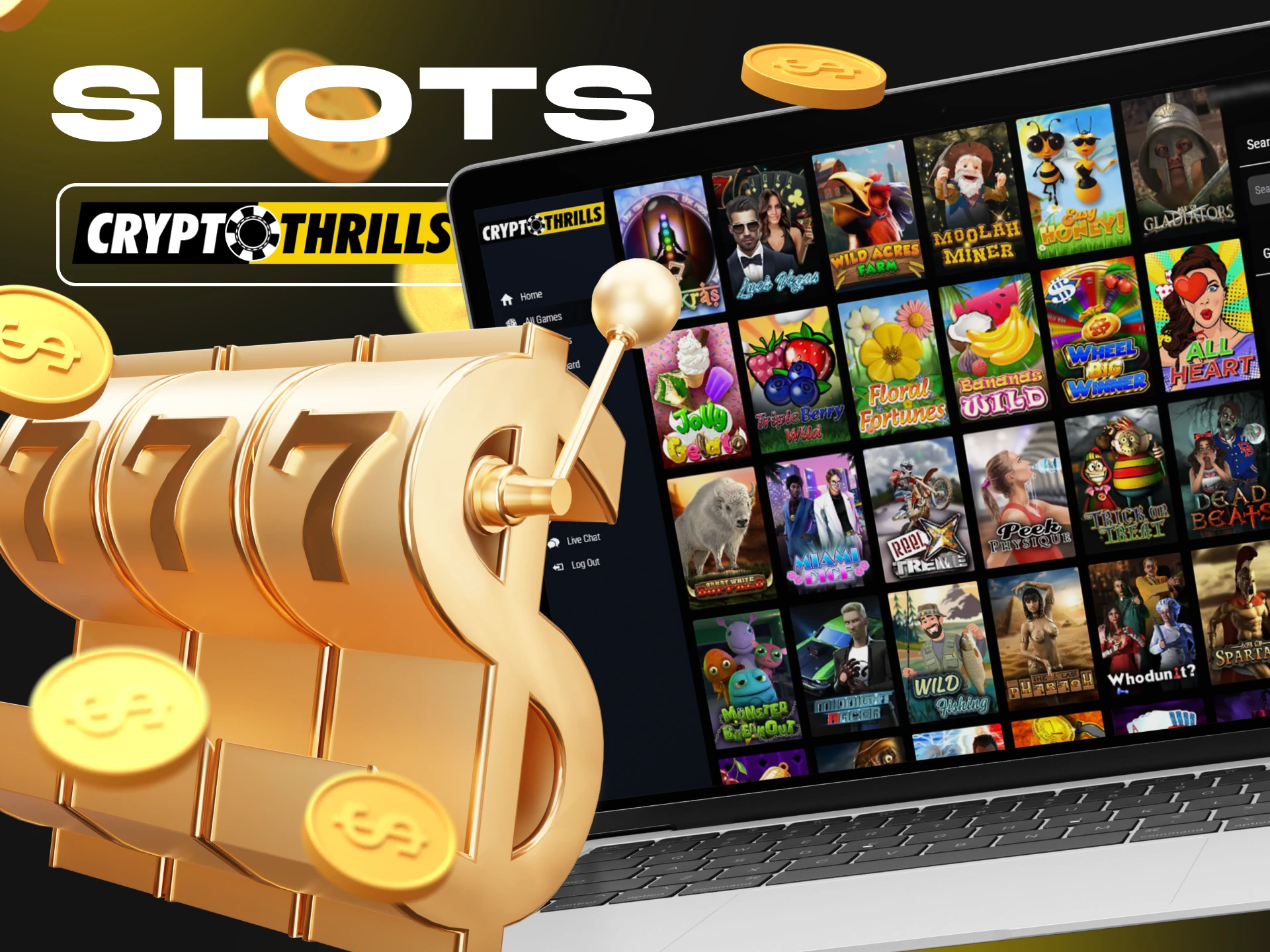 Play slots at Cryptothrills Casino.