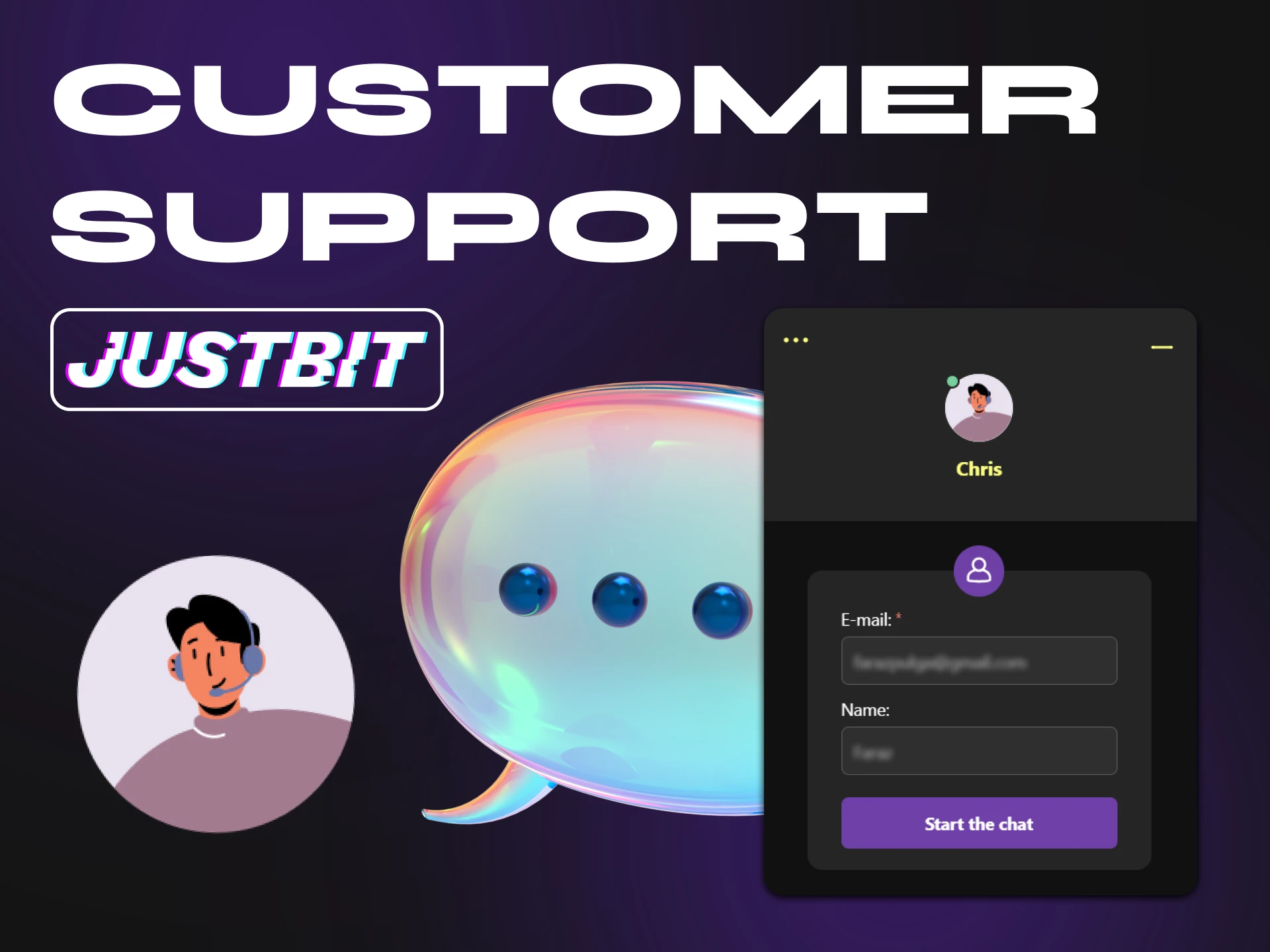 Justbit Casino has many ways to contact support.