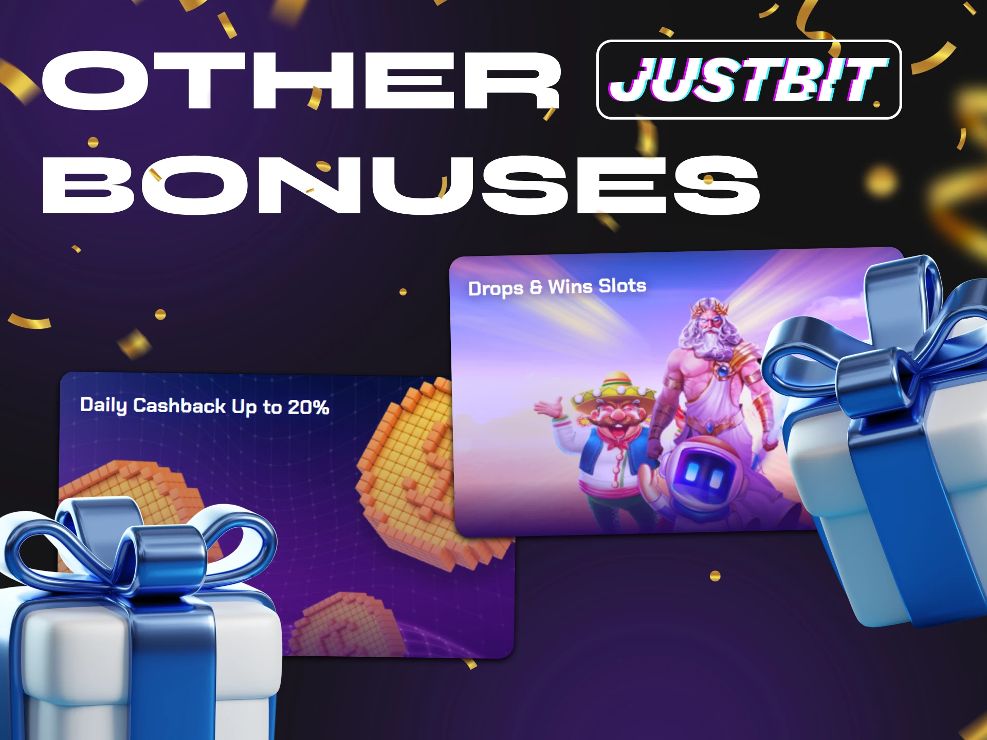 Justbit Casino offers many bonuses to suit every taste.
