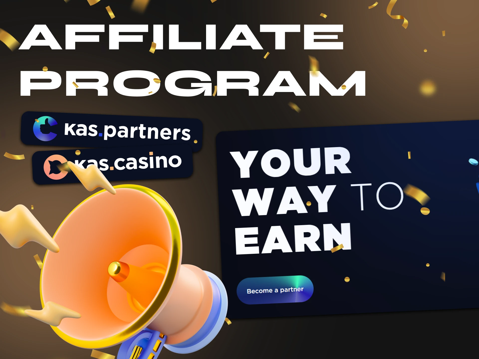 Join the Kas Casino affiliate program and receive nice bonuses.