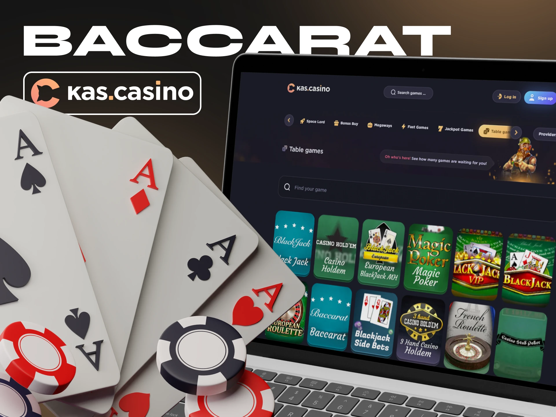 At Kas Casino you will find many variations of the baccarat game.