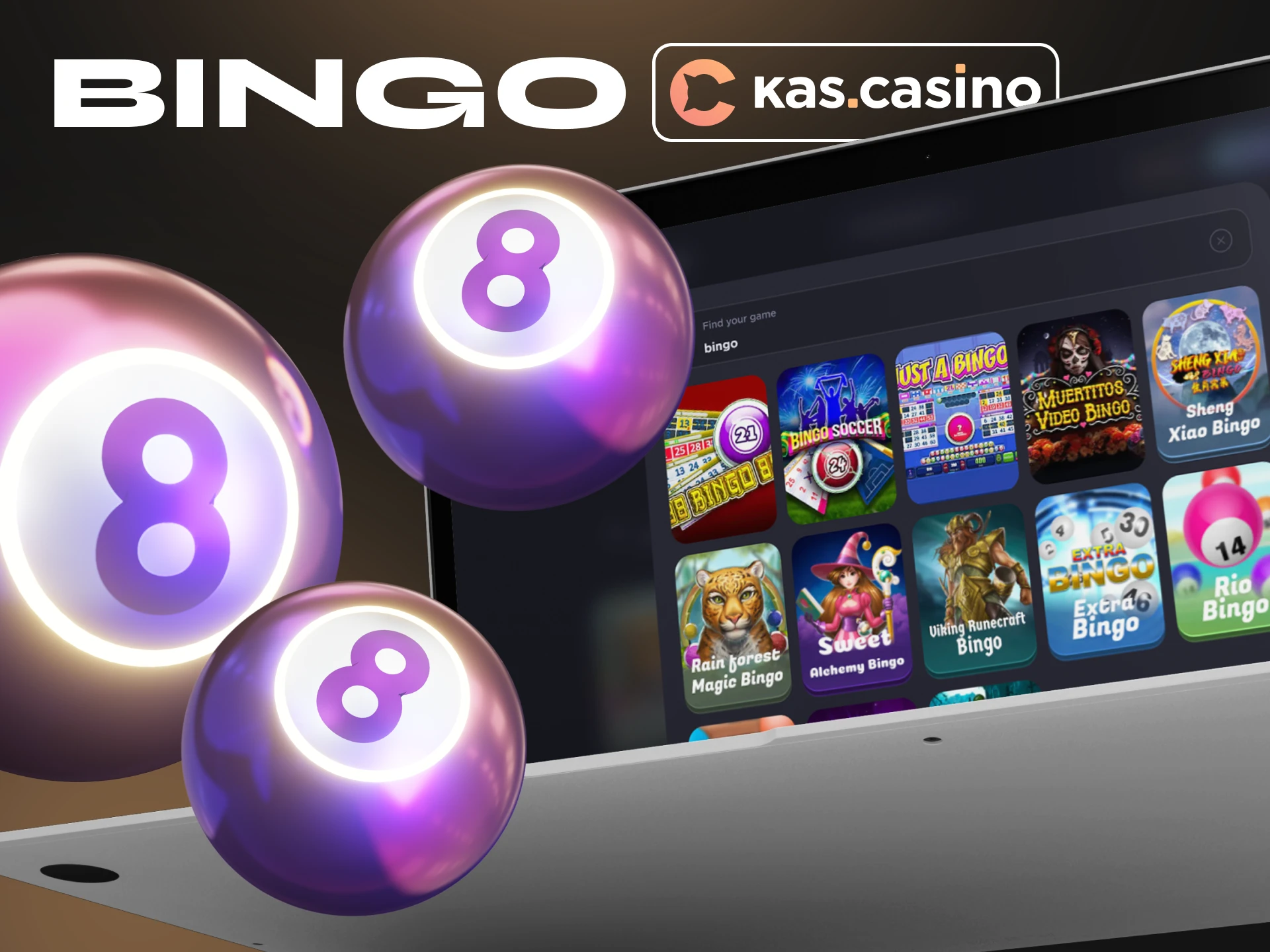 Bingo is a type of lottery casino game, try playing at Kas Casino.