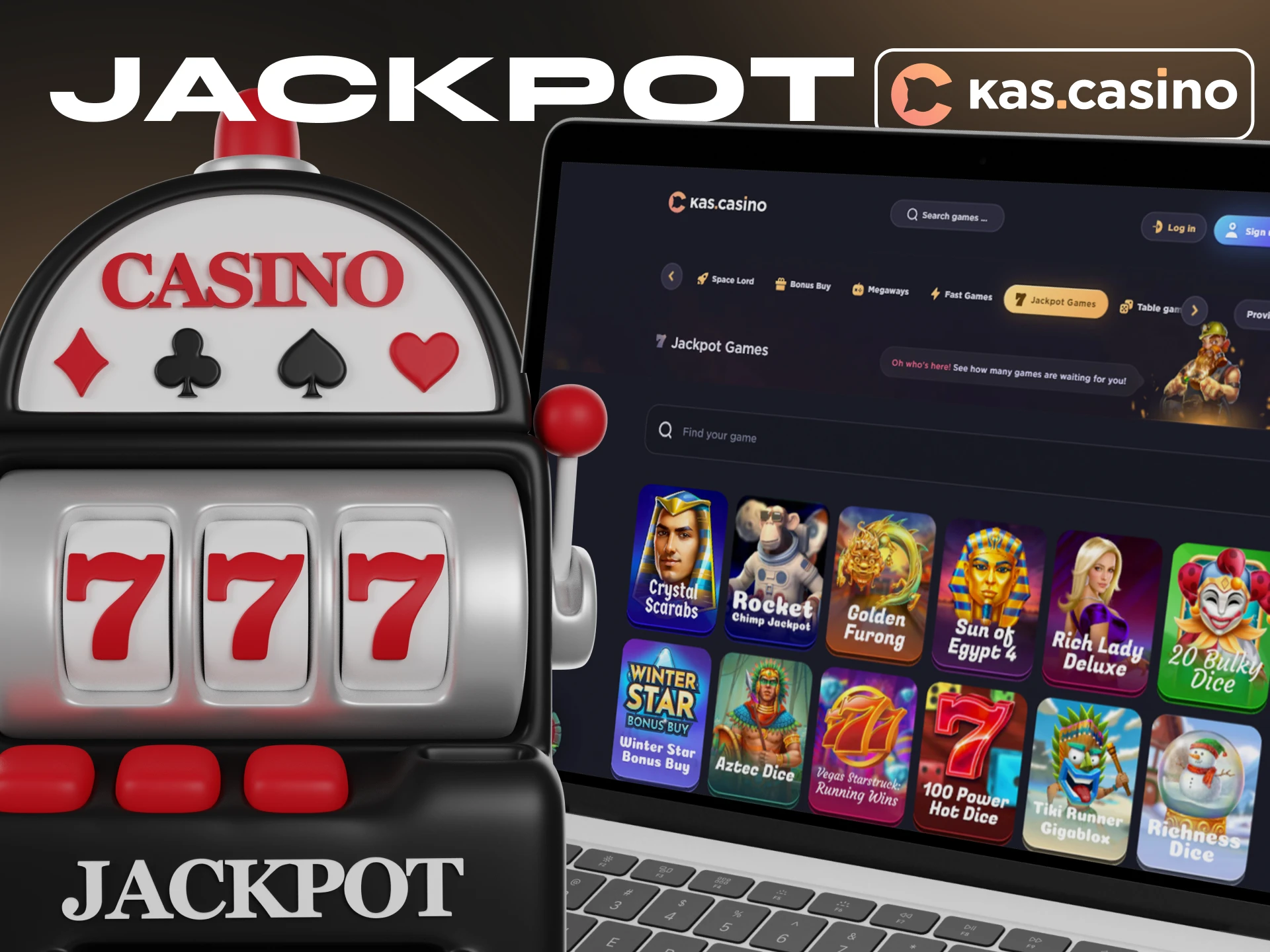 You can expect to win big in the jackpot games at Kas Casino.