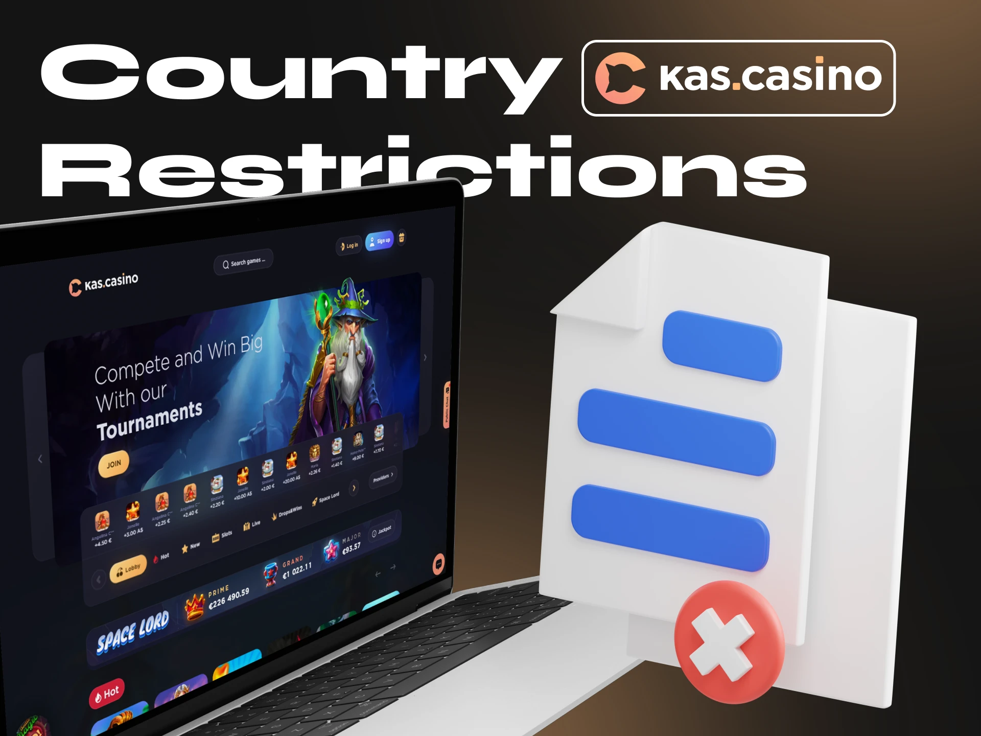 Kas Casino is prohibited in some countries, find out which ones.