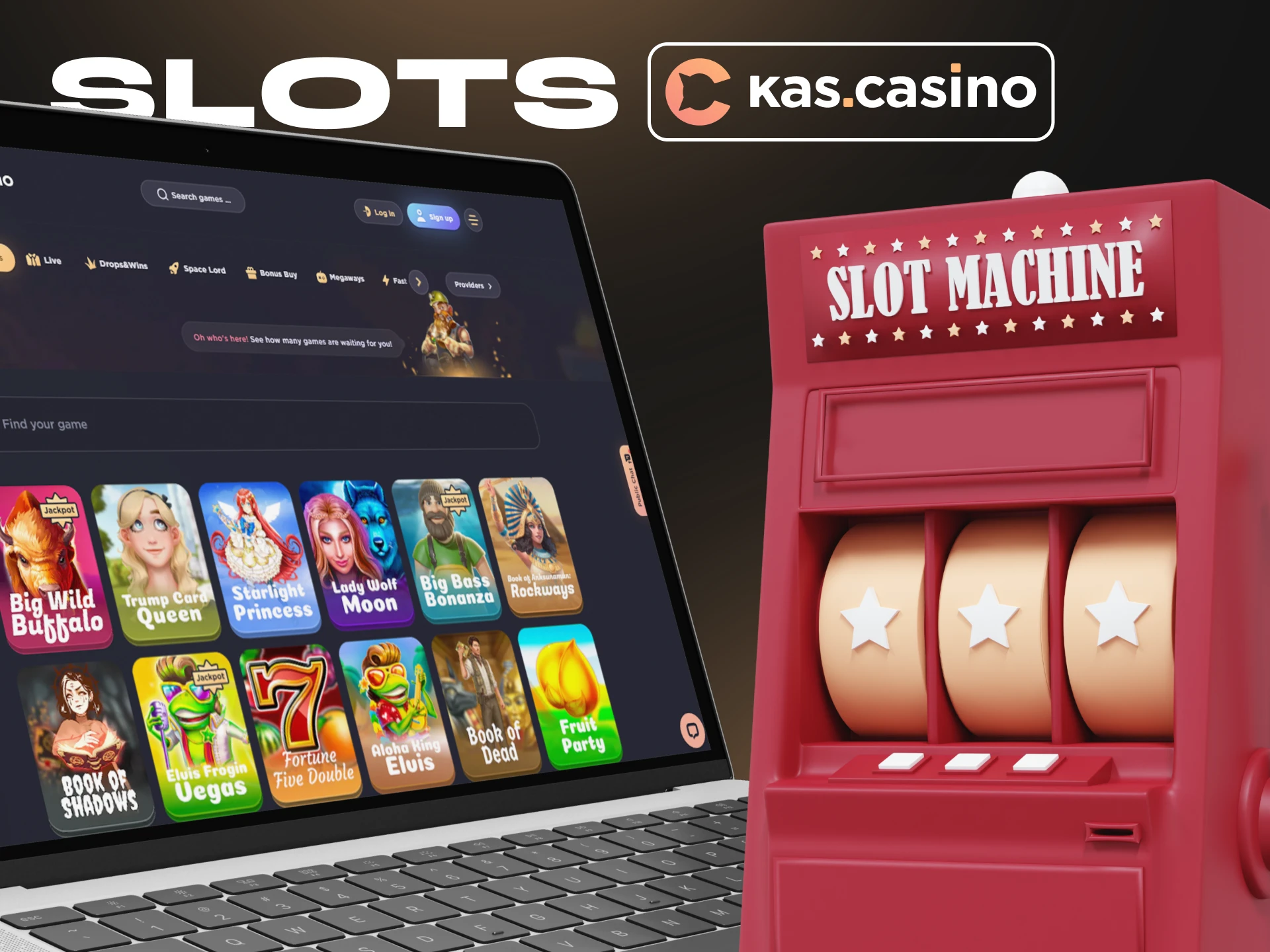 Play slot games at Kas Casino.