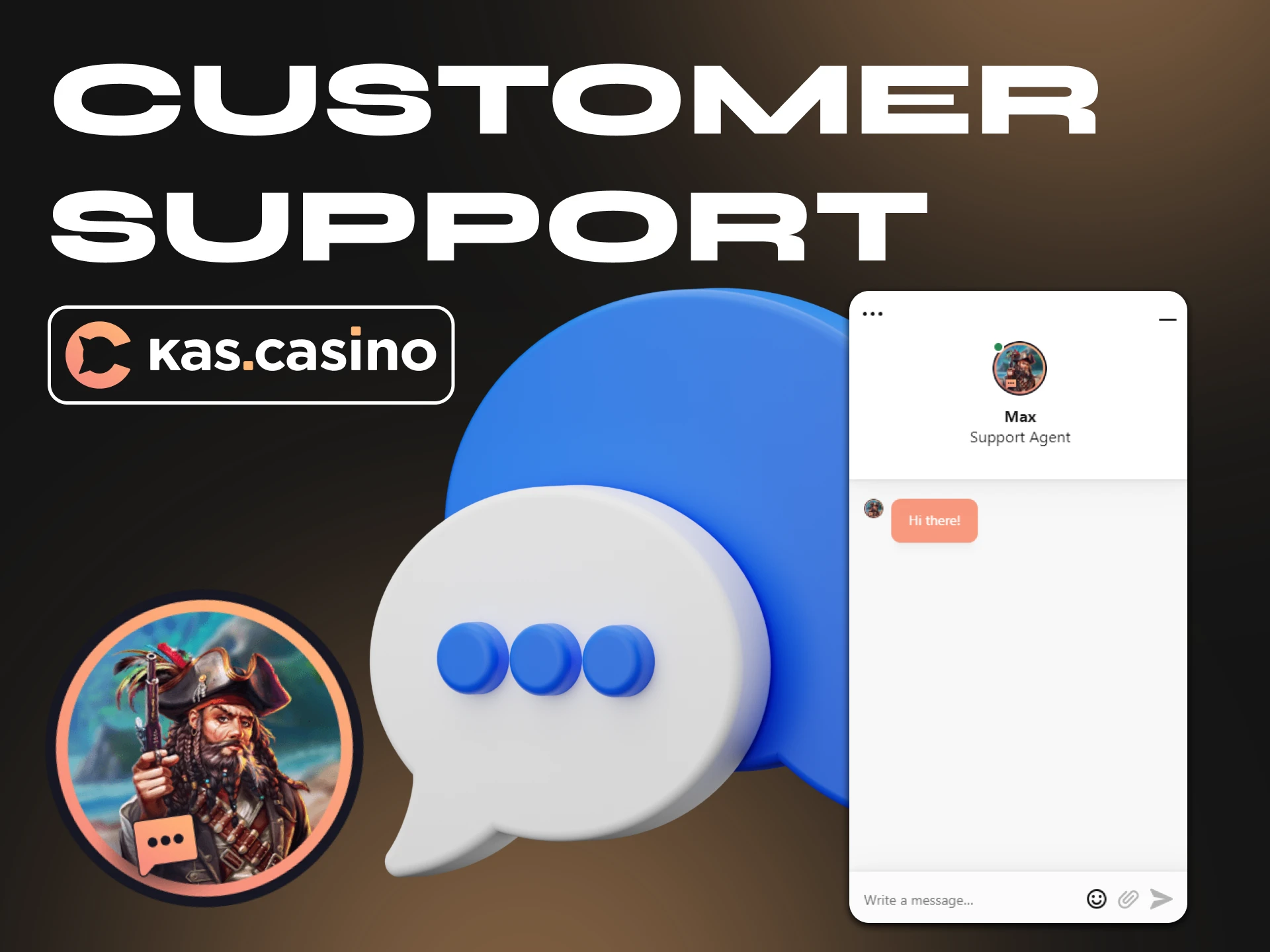 Kas Casino offers many contact methods for assistance.