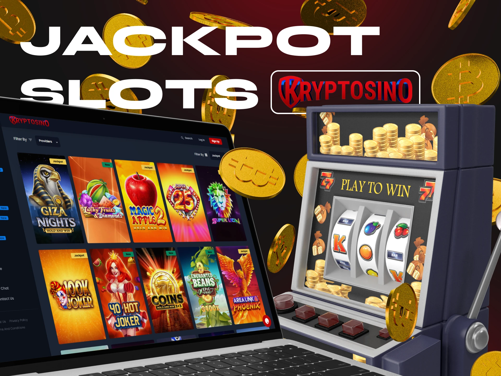 If you're a thrill-seeker, try the jackpot slots games at Kryptosino Casino.