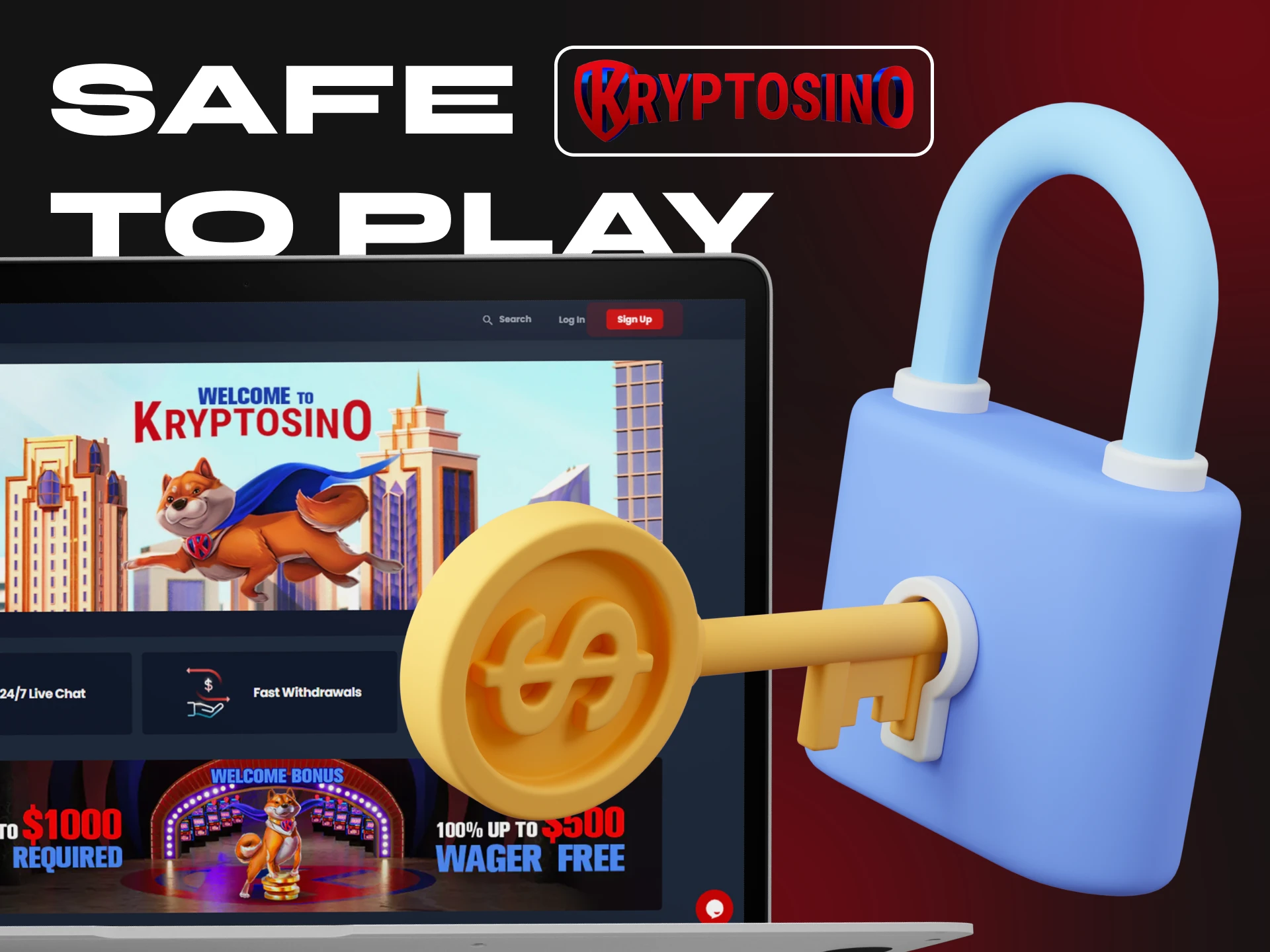 Kryptosino Casino takes strict measures to protect your privacy.