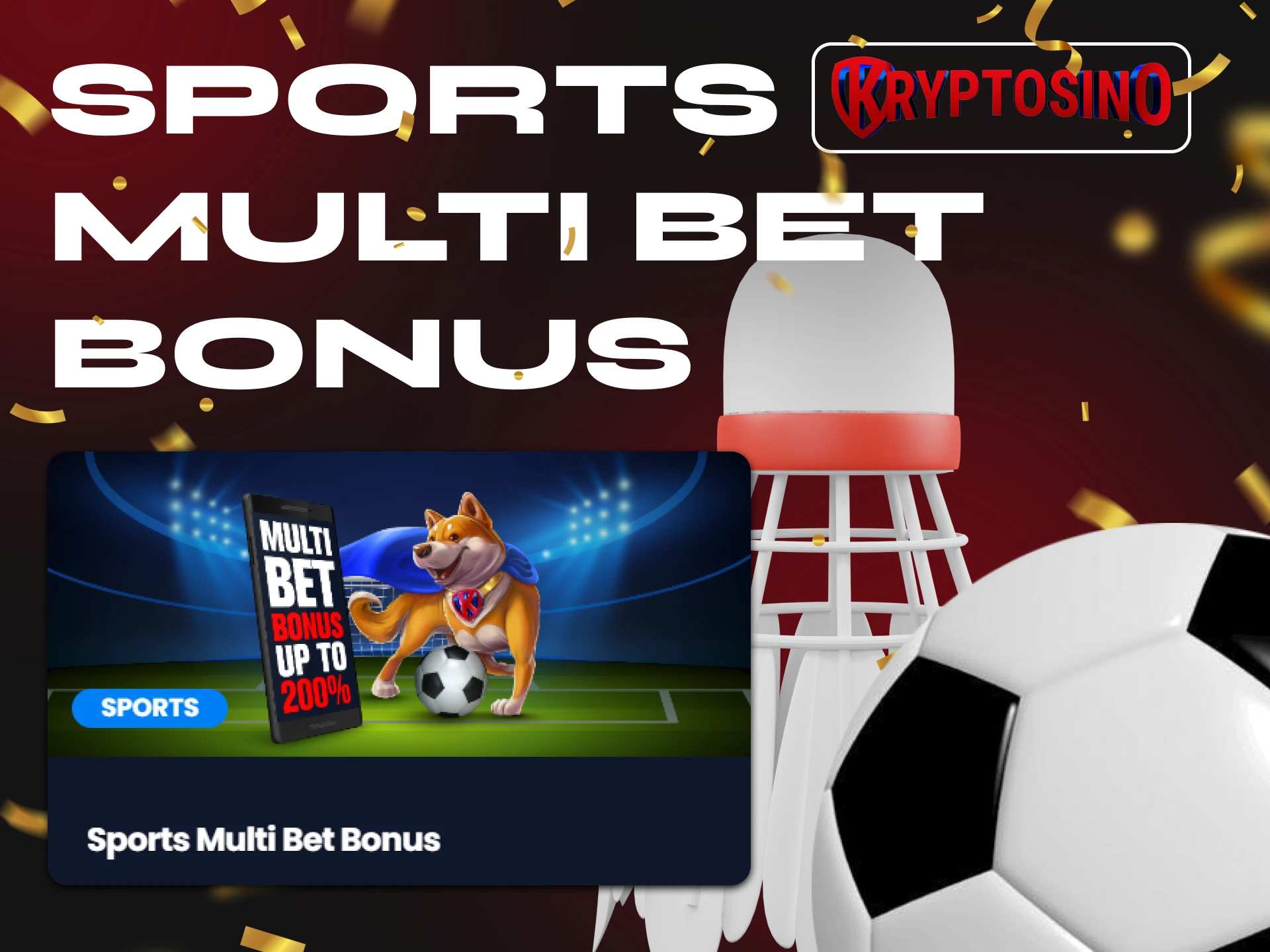 Increase your winnings in sports betting with Kryptosino Casino.