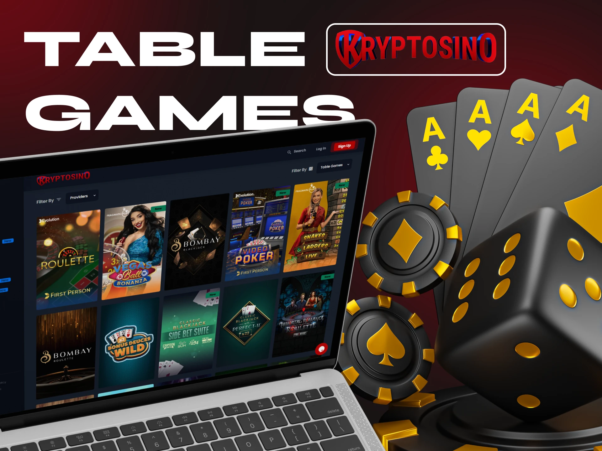 Play your favourite table games at Cryptosino crypto casino.