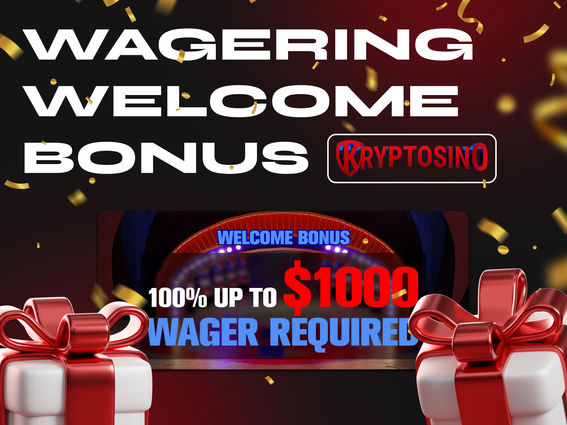 Receive a guaranteed first deposit after registering at Kryptosino Casino.