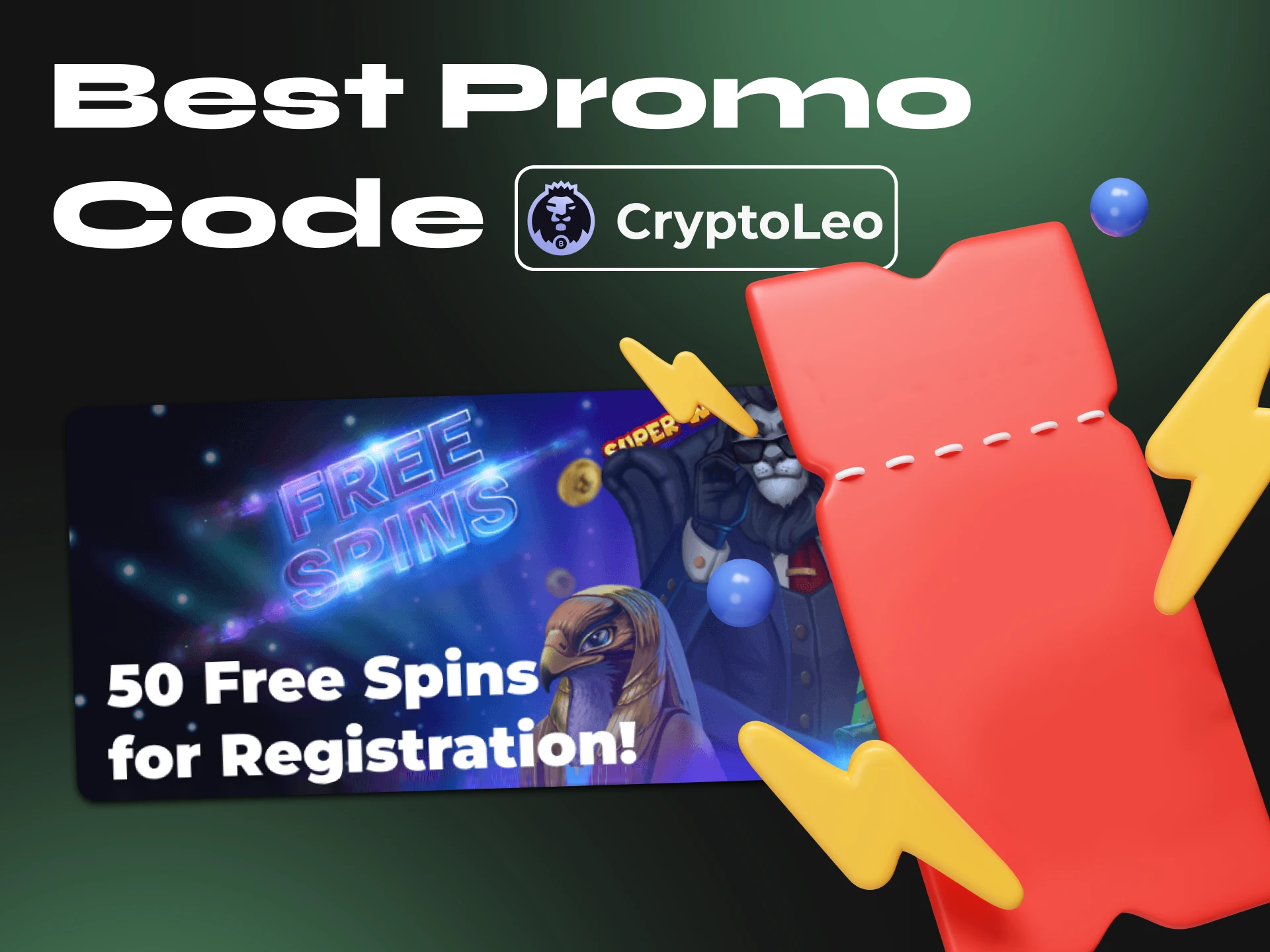 Cryptoleo offers its newcomers free spins that can be spent at the casino.