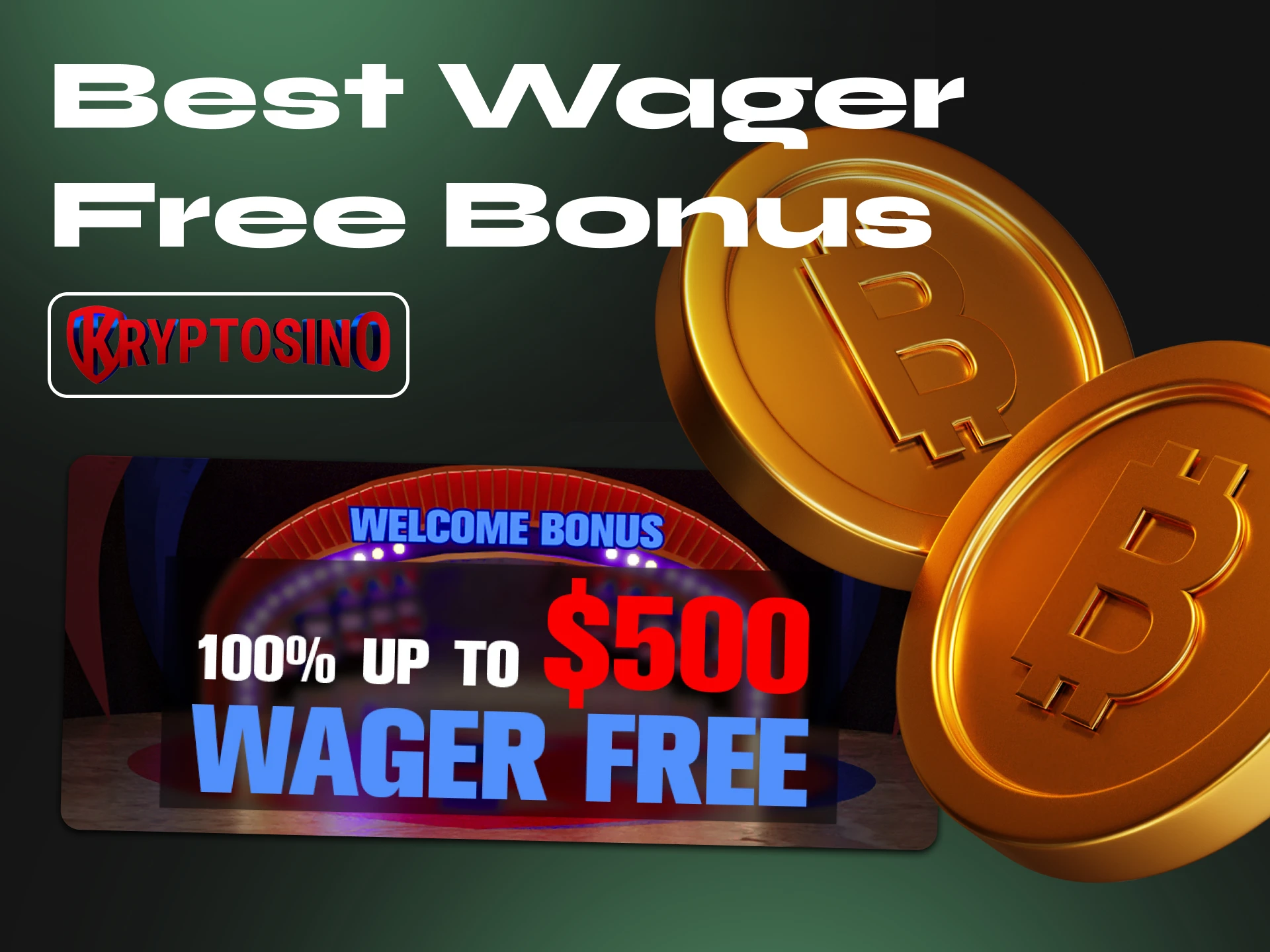 Kryptosino offers a lucrative bonus after your first deposit.