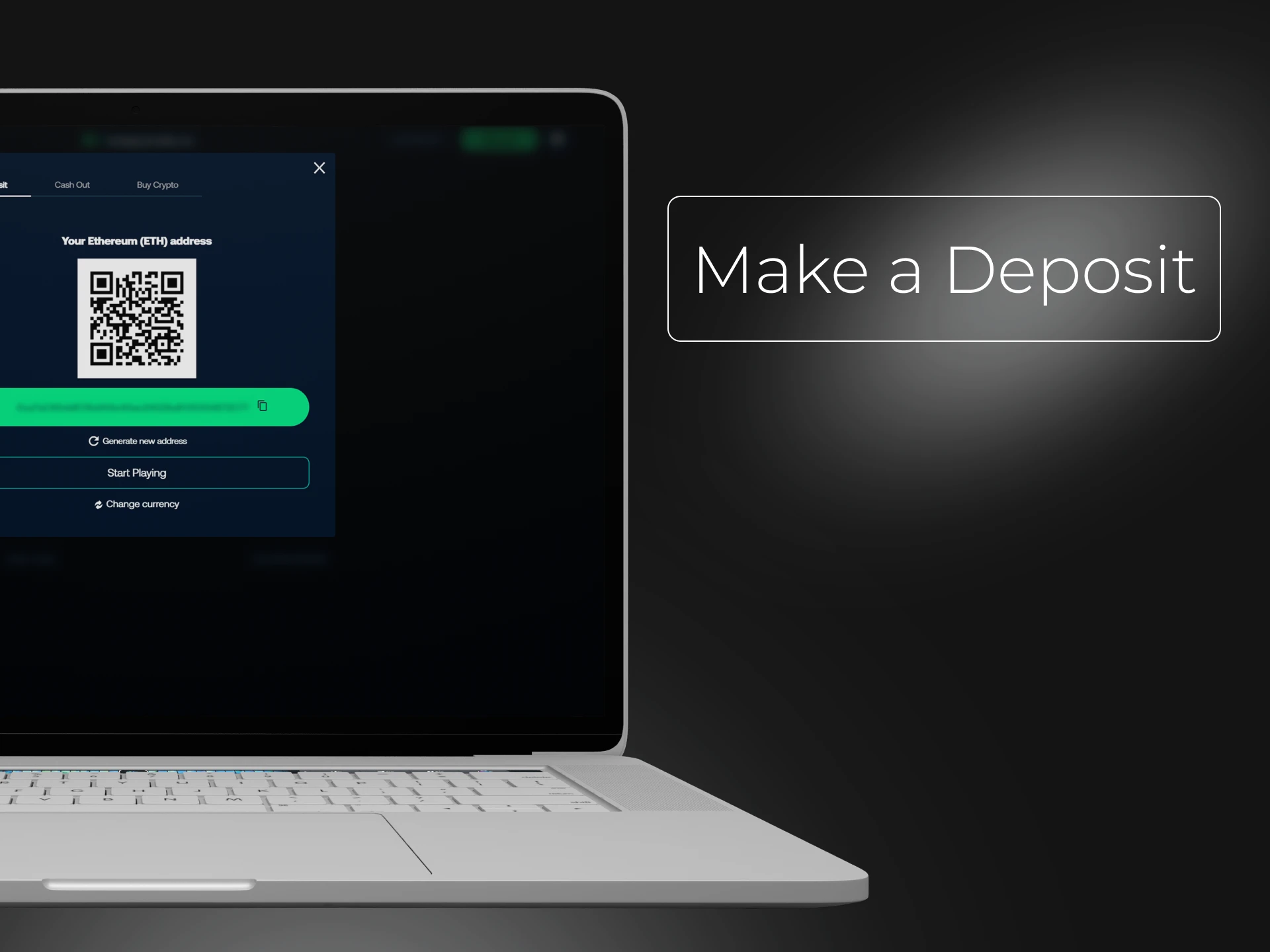 Make a deposit using Ethereum and start playing at crypto casinos.