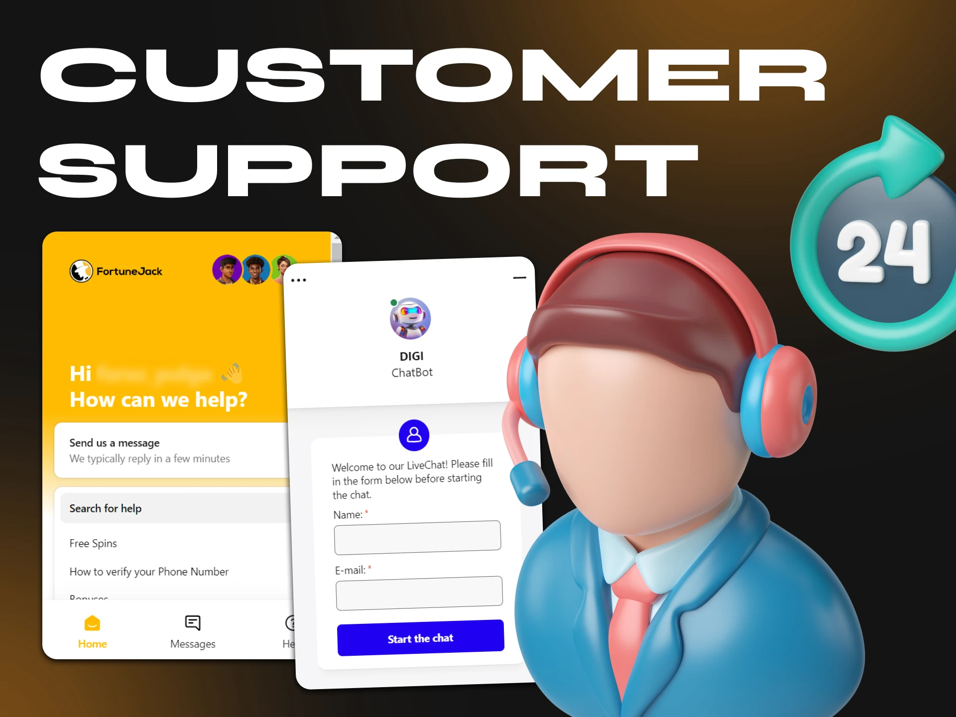 All Bitcoin casinos in our review have fast and high-quality customer support.