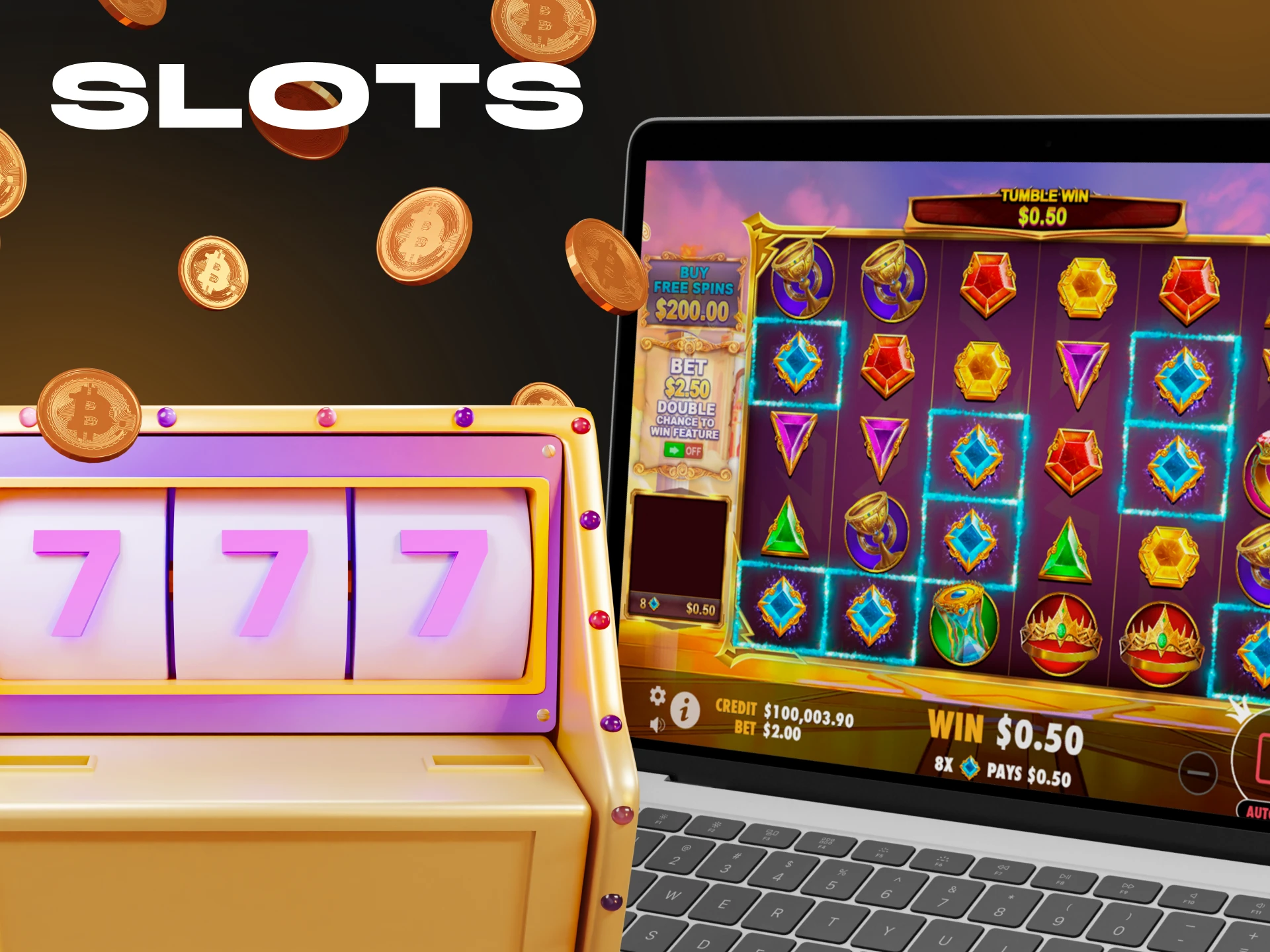 Bitcoin Cash casinos have a large slots section.