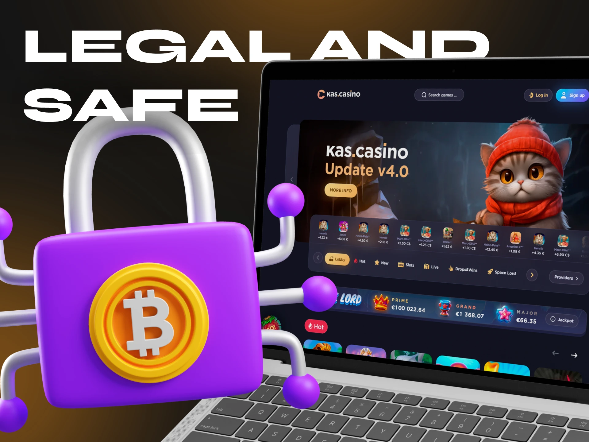 Bitcoin Cash casinos are legal and safe for their users.