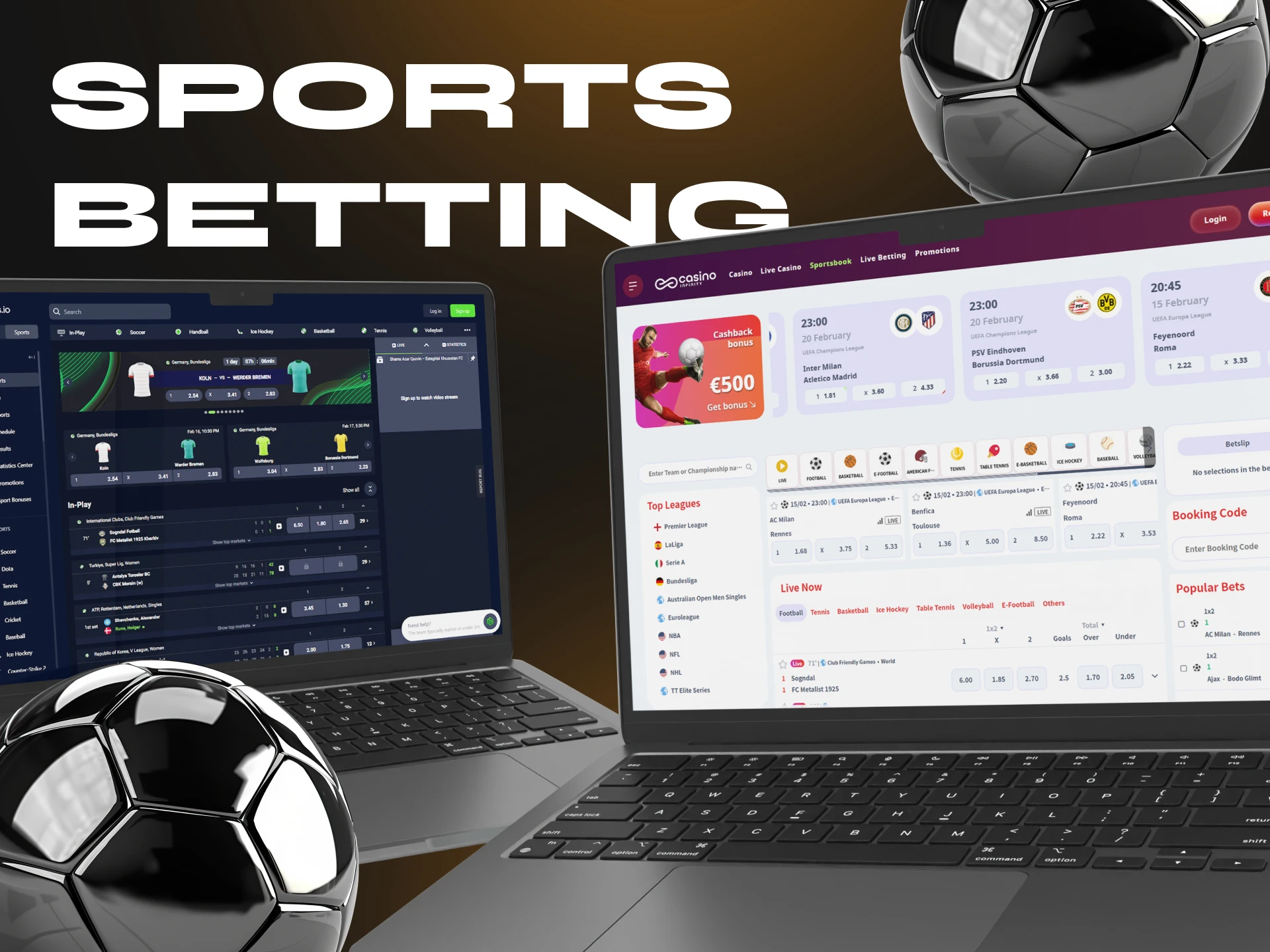 Bitcoin Cash casinos have a sports section where you can bet on your favourite sport.