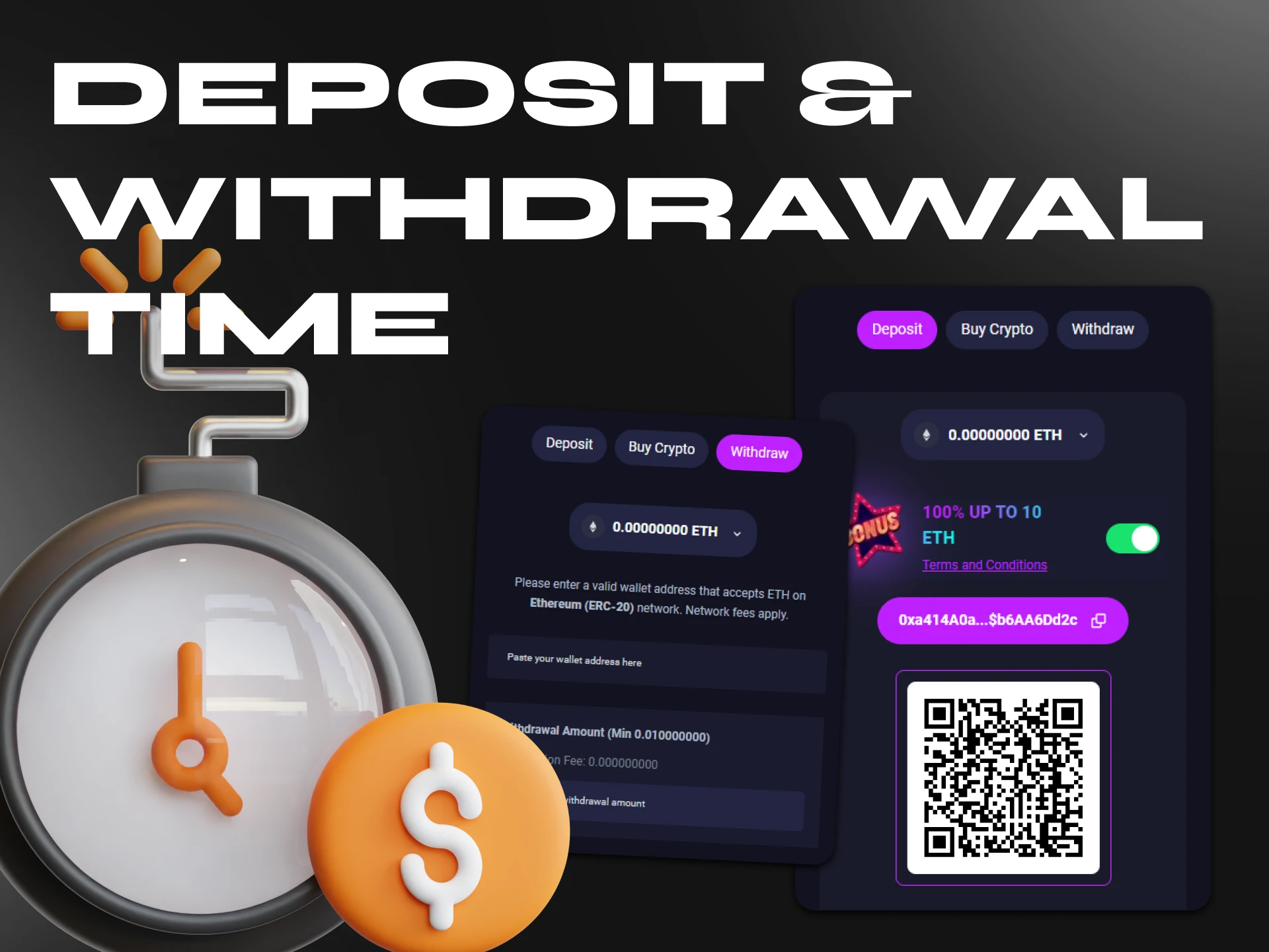 Ethereum casinos process deposits and withdrawals within minutes.