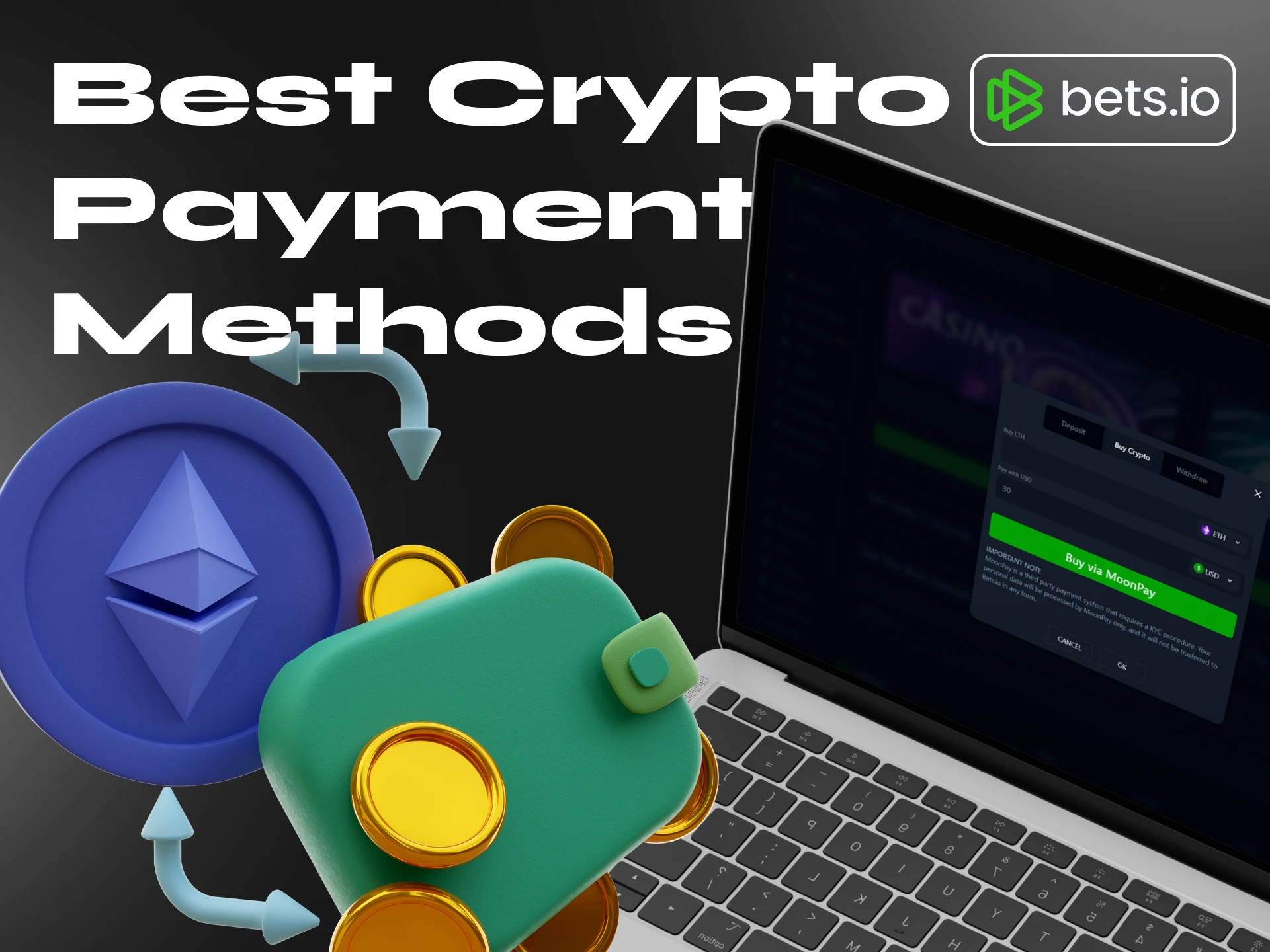 Bets.io casino is known for its best cryptocurrency payment methods.