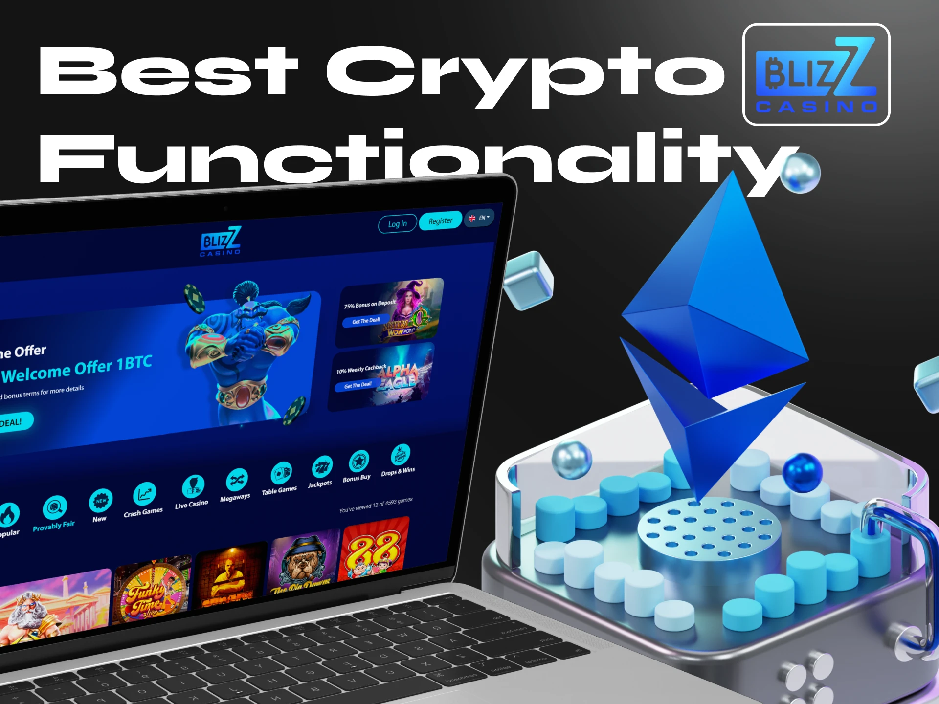 Blizz.io casino offers its users a wide range of functionality.