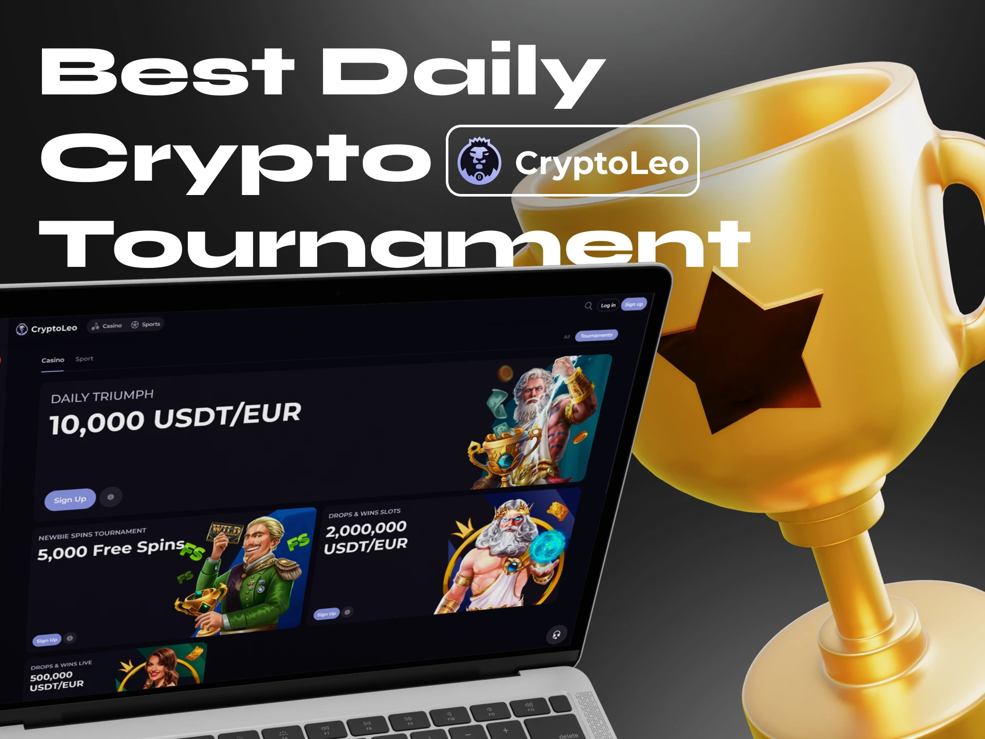 At Cryptoleo, take part in the Daily Fortune tournament and win big prizes.