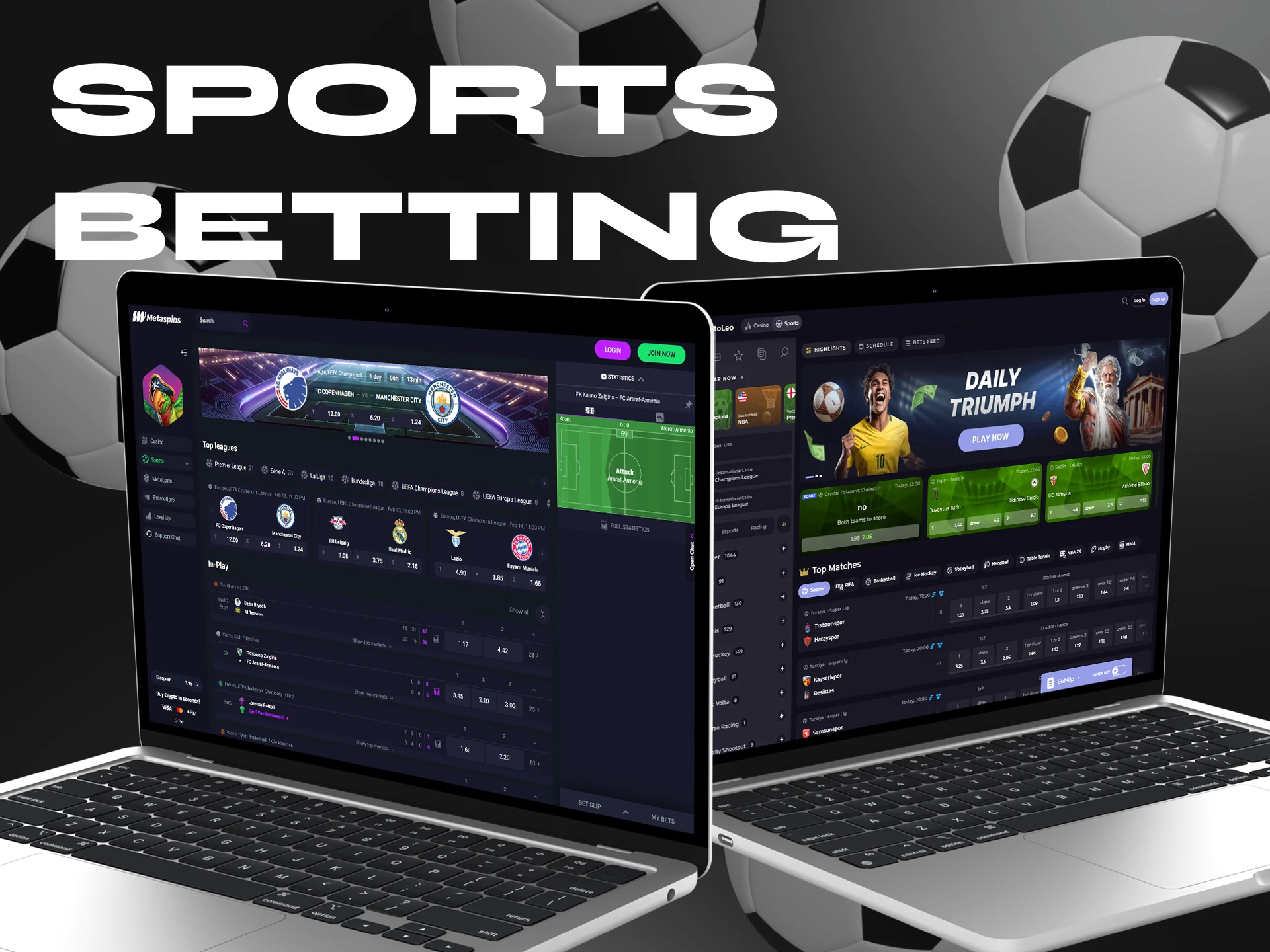 At Ethereum Casino you can bet on your favorite sports.