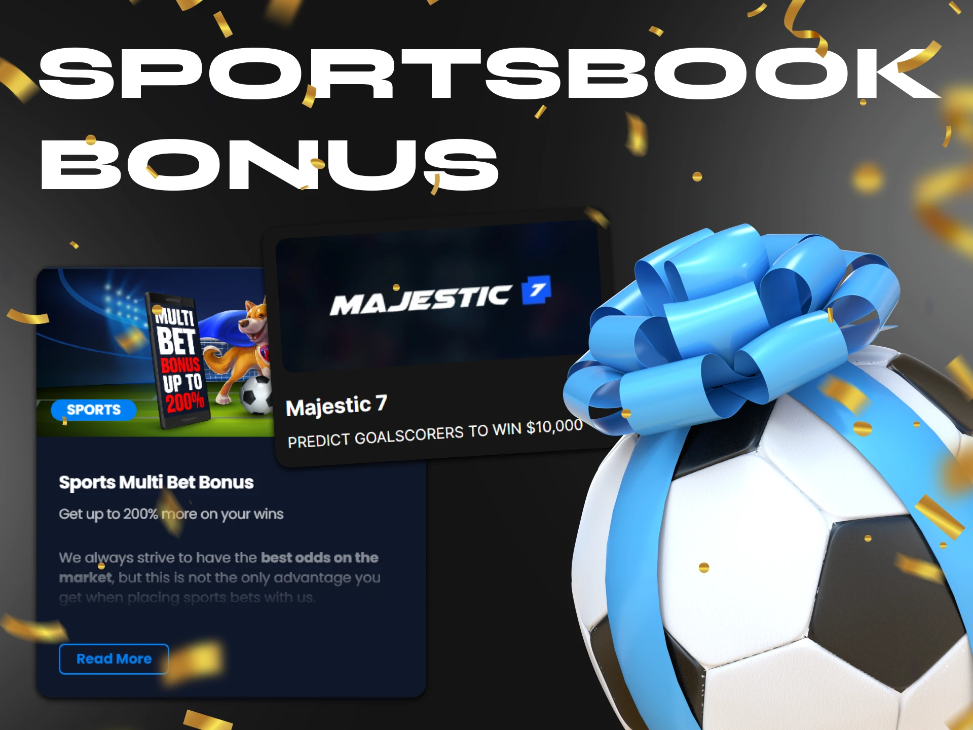 At Ethereum Casino, get your sportsbook bonus and start placing bets.