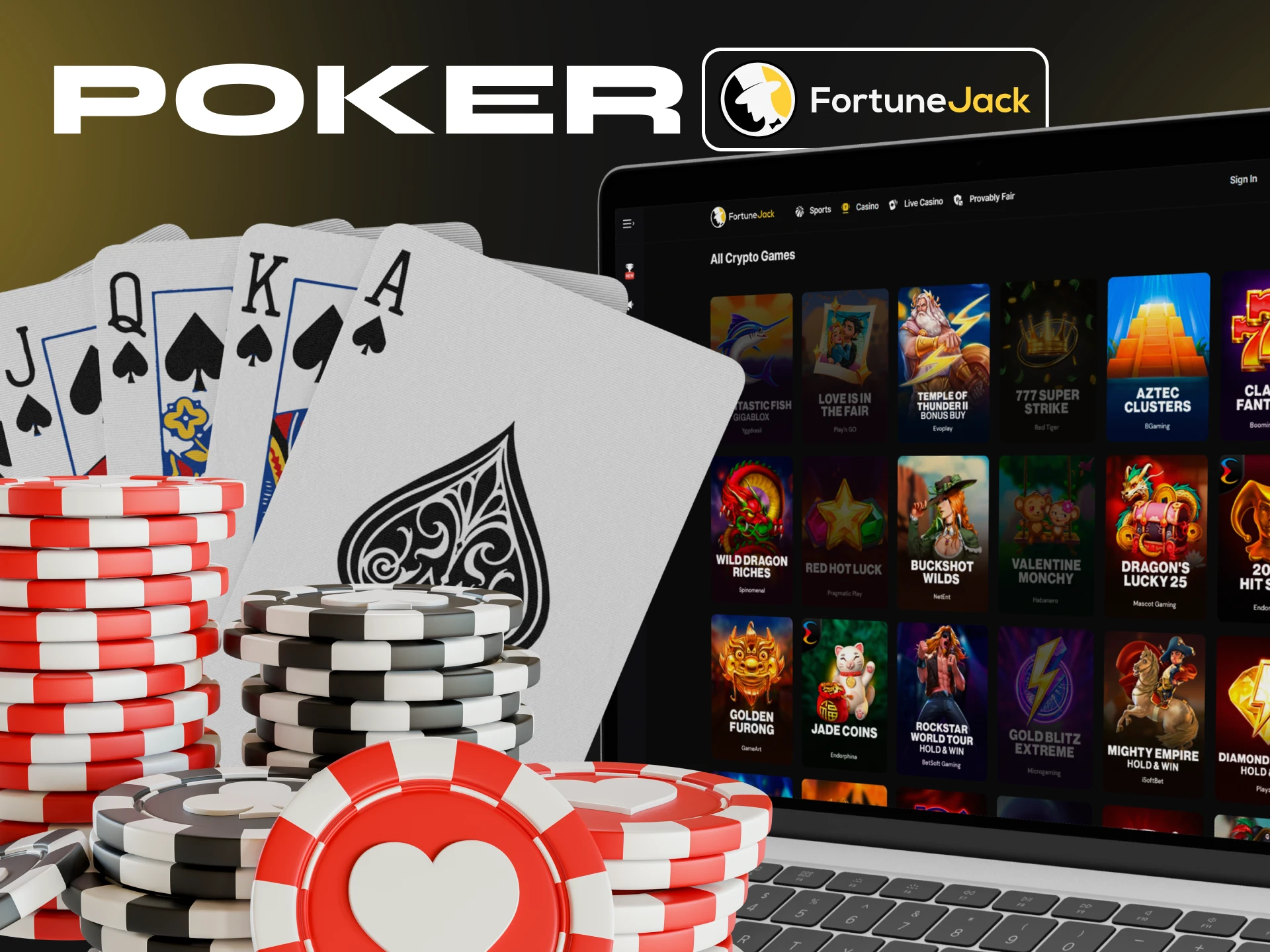 FortuneJack Casino offers a wide variety of poker games.