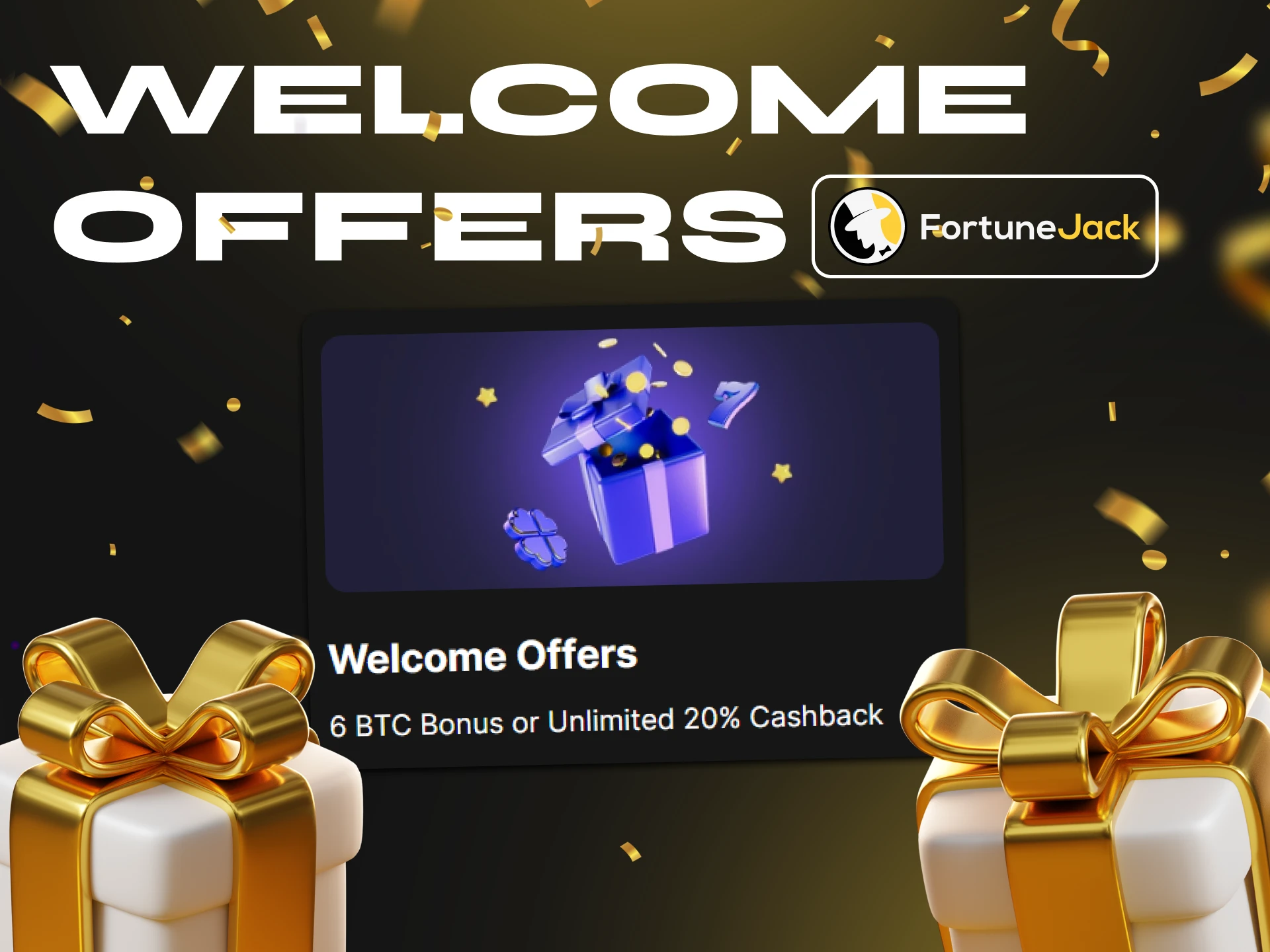 FortuneJack Casino offers its users lucrative welcome bonuses for several deposits.