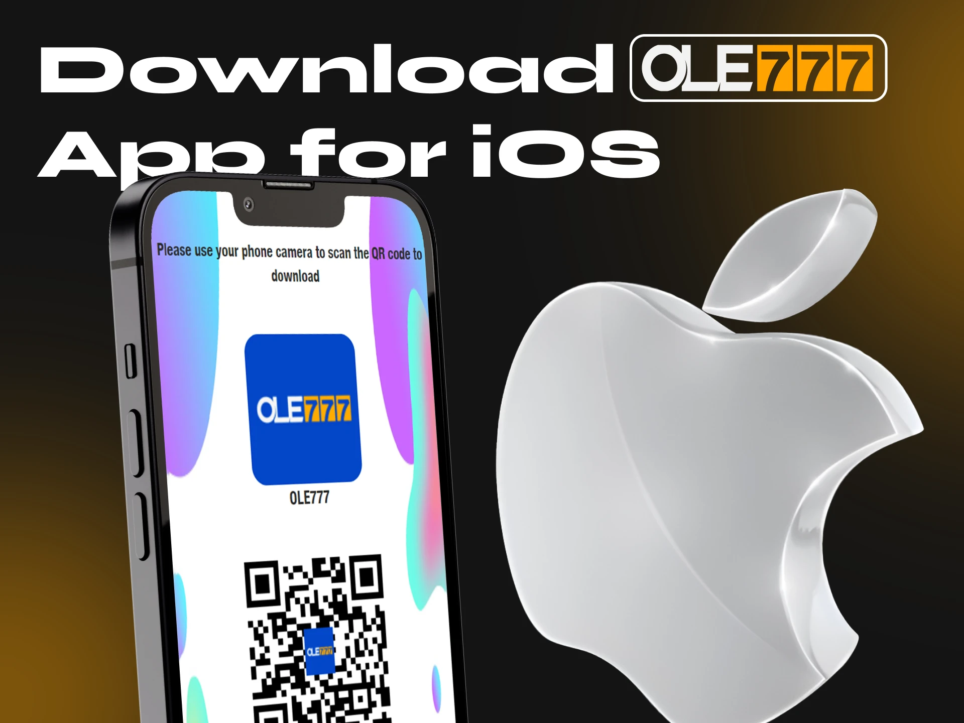 Follow these steps to download the Ole777 crypto casino app on your iOS device.