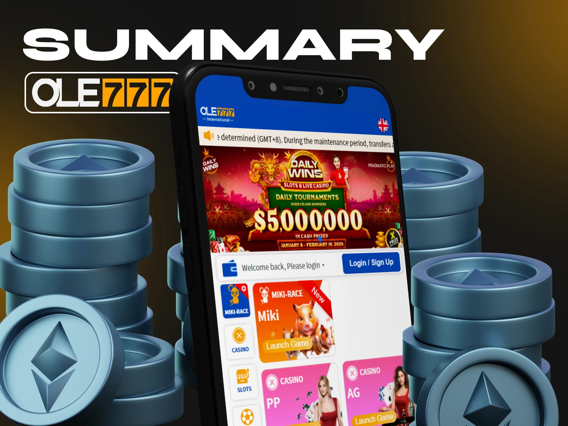 After reading this review, decide if the Ole777 crypto casino app is right for you.