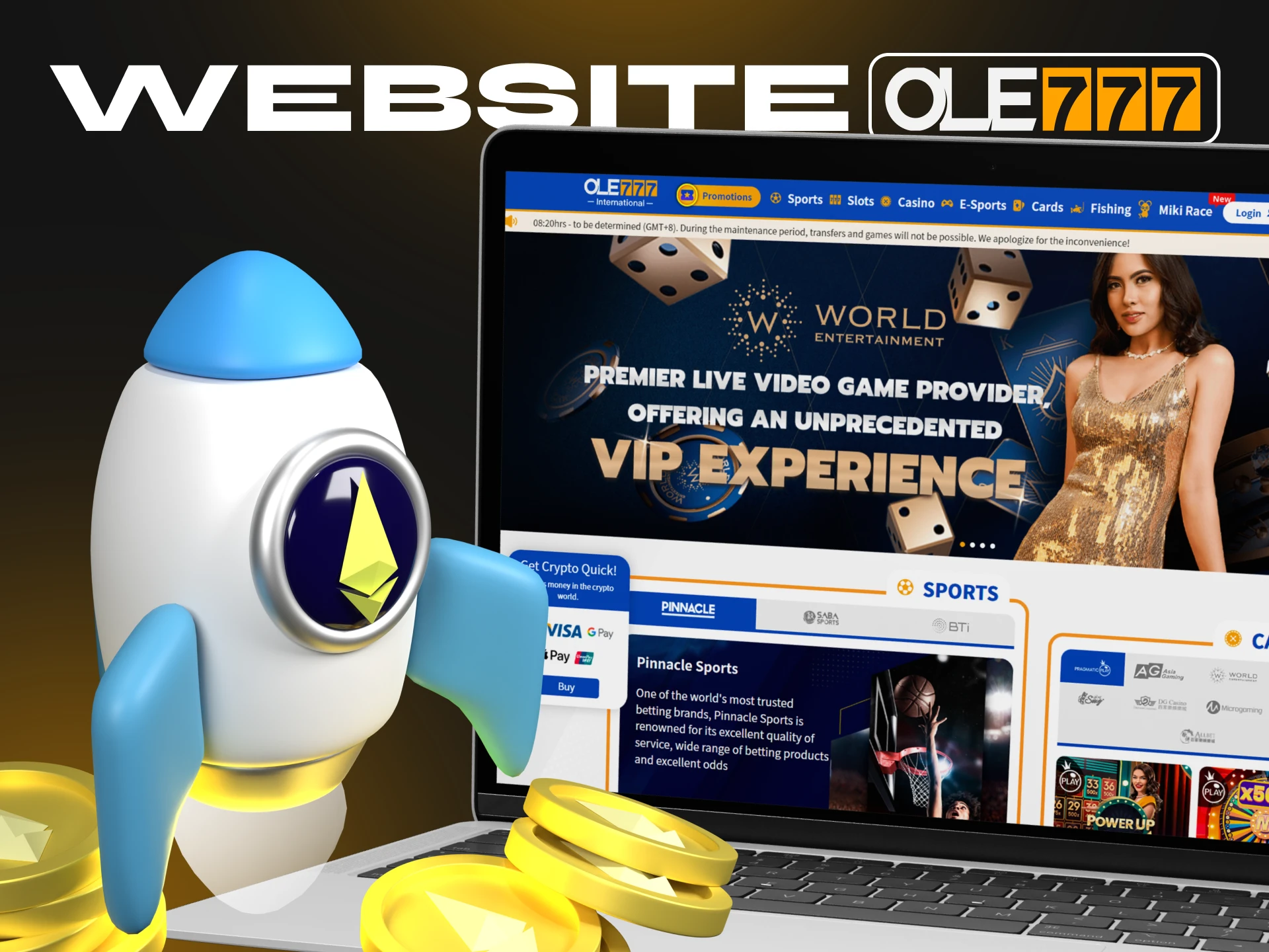Casino Ole777 has a convenient and user-friendly website.
